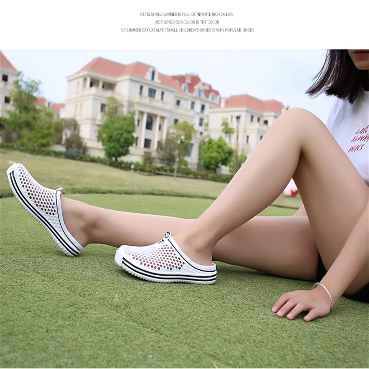 **Women's Garden Clogs - Breathable Water Shoes for Beach, Bathing, Walking & Travel - Non-Slip Comfortable Slippers for Home & Outdoor Use**