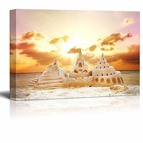 Sand Castle Over Sunset