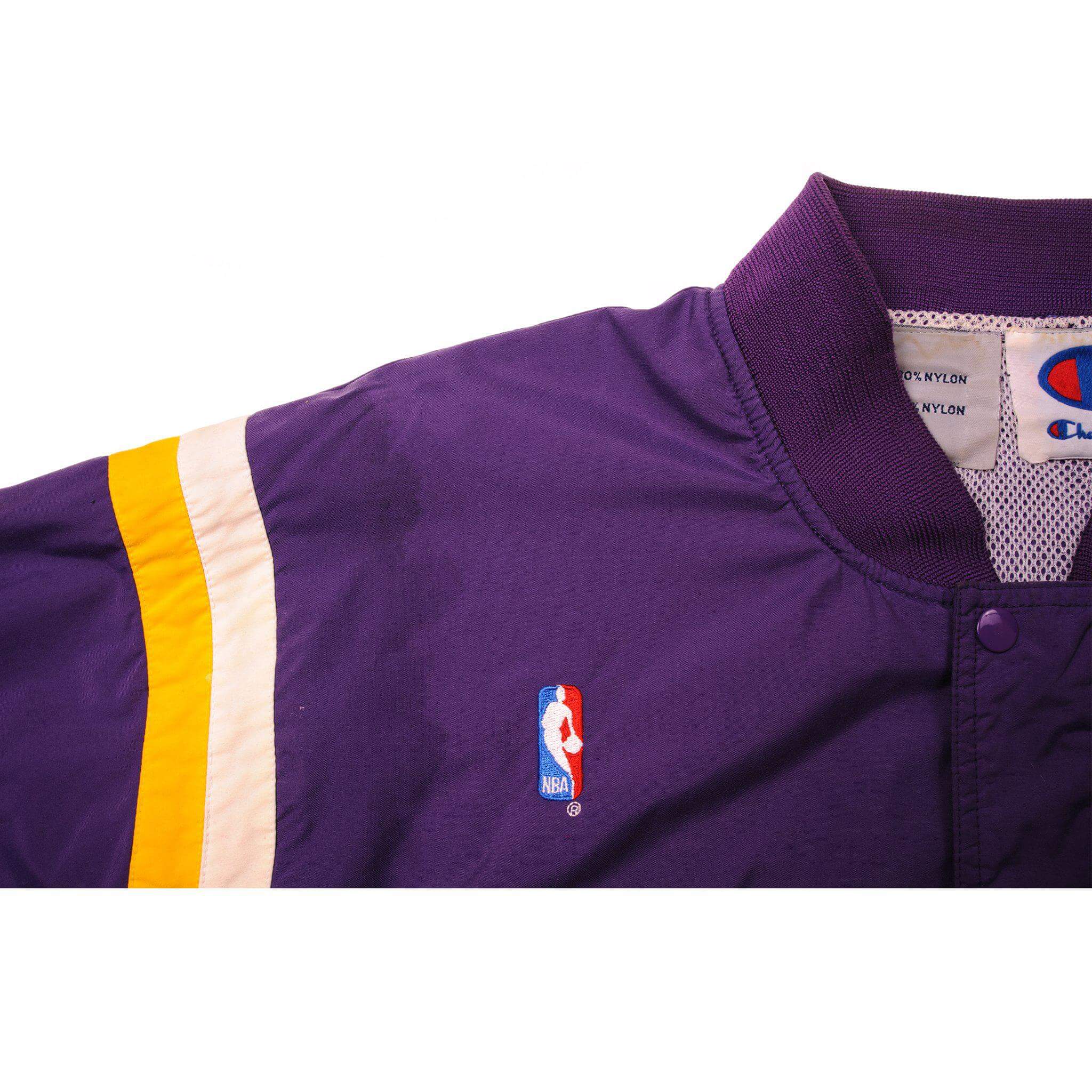 Vintage Champion NBA Los Angeles Lakers Jacket 1990-2000s - Size Large - Retro Basketball Fan Gift & Streetwear Fashion