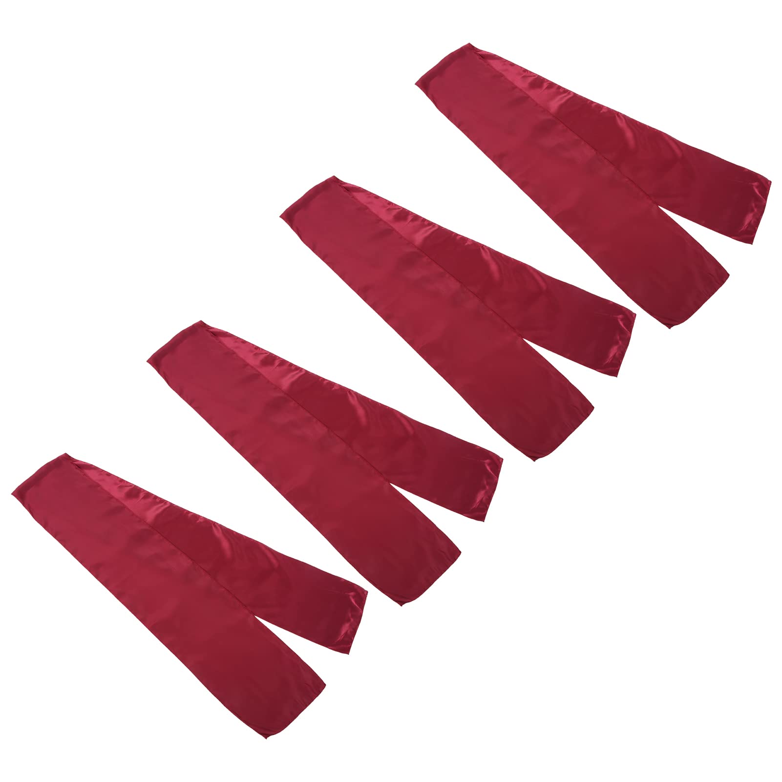 Beufee 4Pcs Vintage Wine Red Table Runner Set - Soft Dining Table Cover for Wedding, Party & Christmas Decor - Perfect for Holiday Dinners, Buffet Tables & Formal Dining Room Decorations