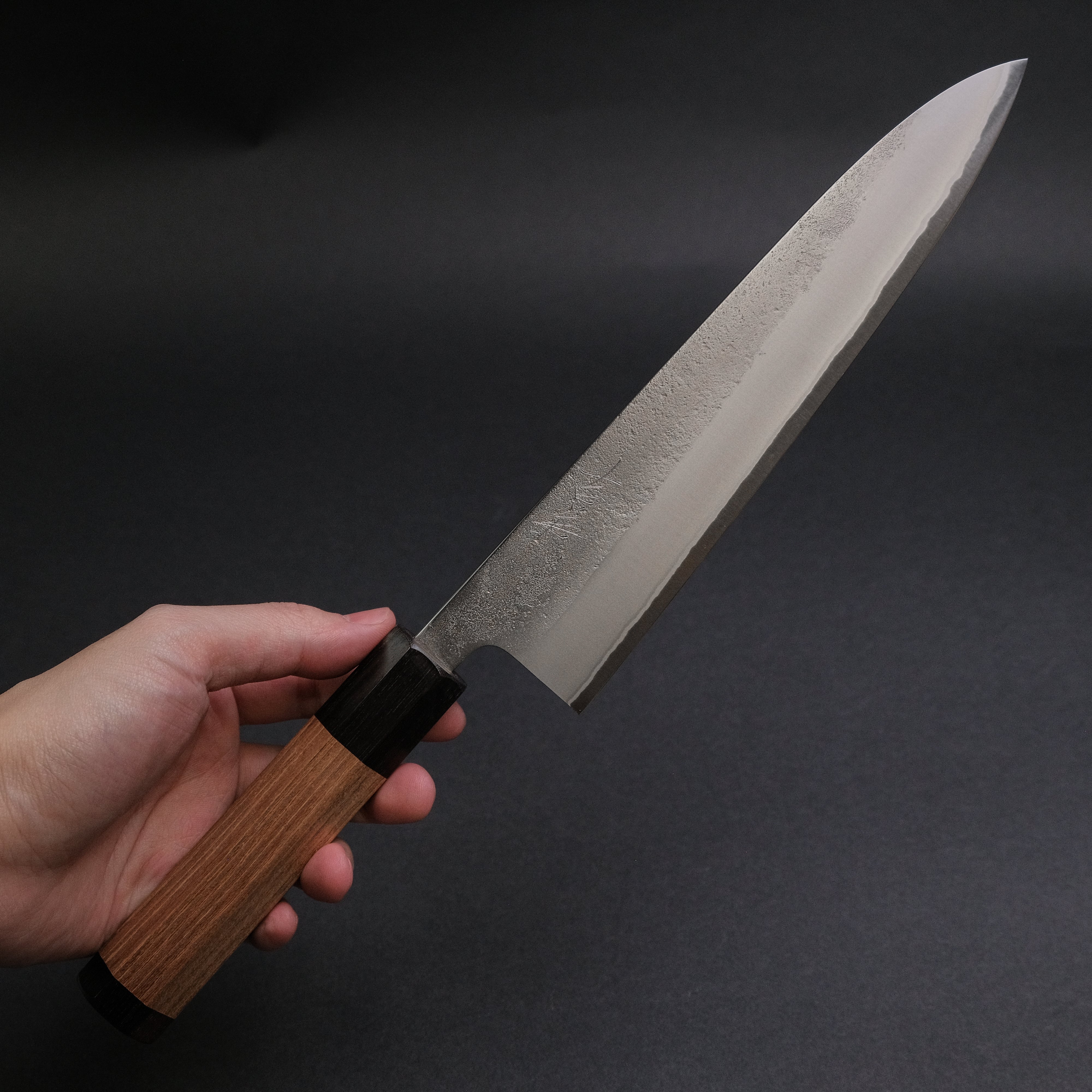 Yoshikane White #2 Nashiji Gyuto 210mm Japanese Chef Knife with Enju Wood Handle - Perfect for Sushi, Meat Cutting & Professional Kitchen Use