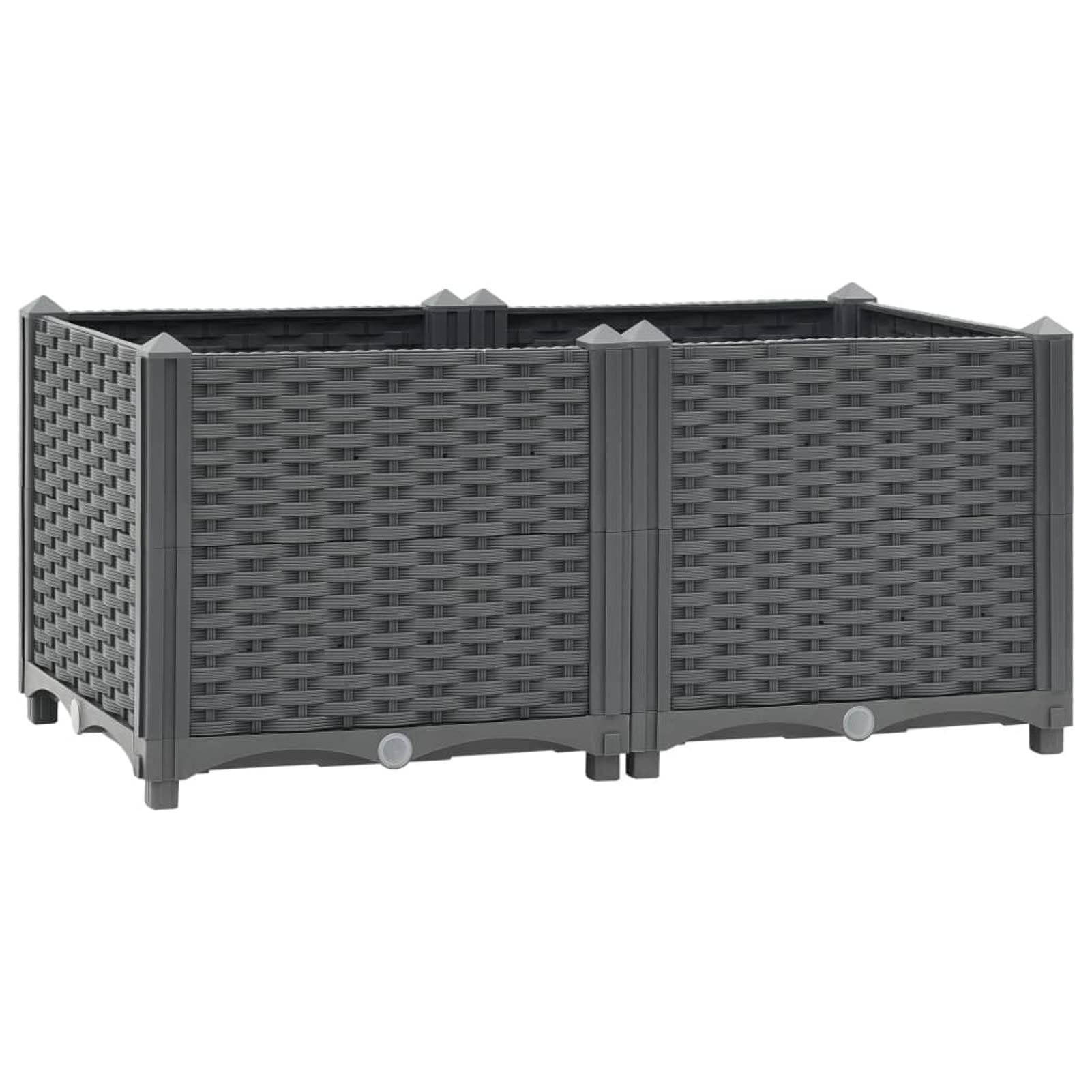 Galvanized Metal Raised Garden Bed Planter - 31.5