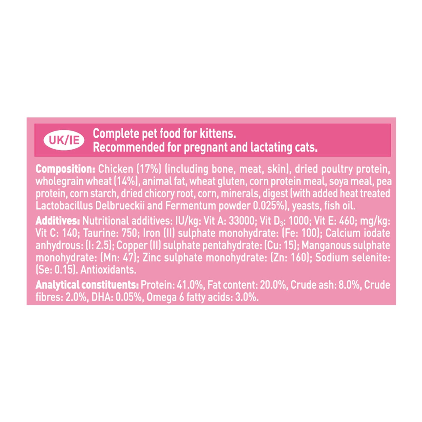 Purina ONE Kitten & Junior Dry Cat Food - Chicken & Whole Grain Recipe, 2.8kg (6.2lb) - High Protein for Healthy Growth - Perfect for Kittens & Young Cats