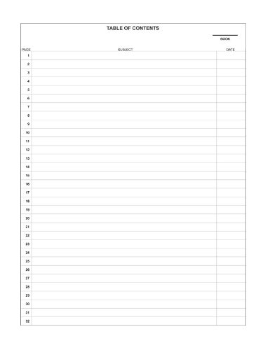 BookFactory Extra Large Lab Notebook - 96 Pages (.25