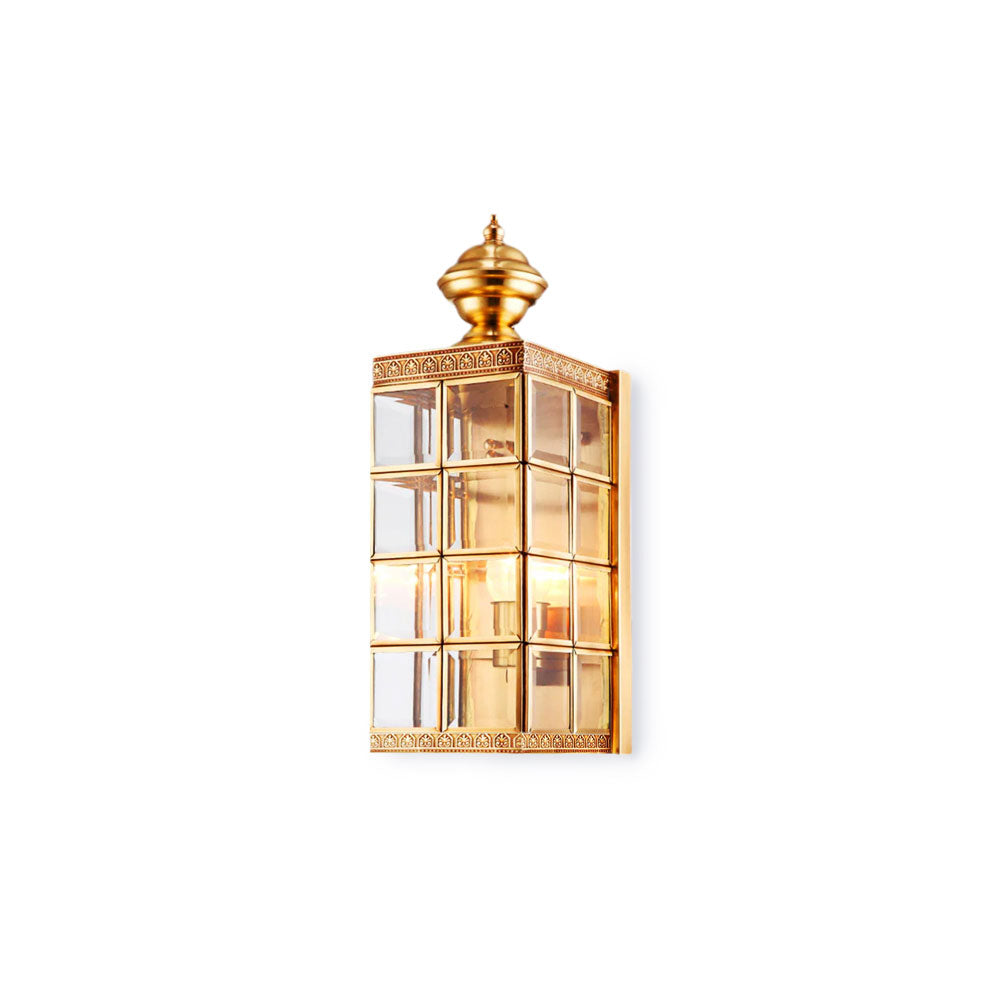 Brass Minimalist Outdoor Wall Light - Modern Exterior Sconce for Porch, Garden, and Patio Lighting - Weather-Resistant & Energy-Efficient