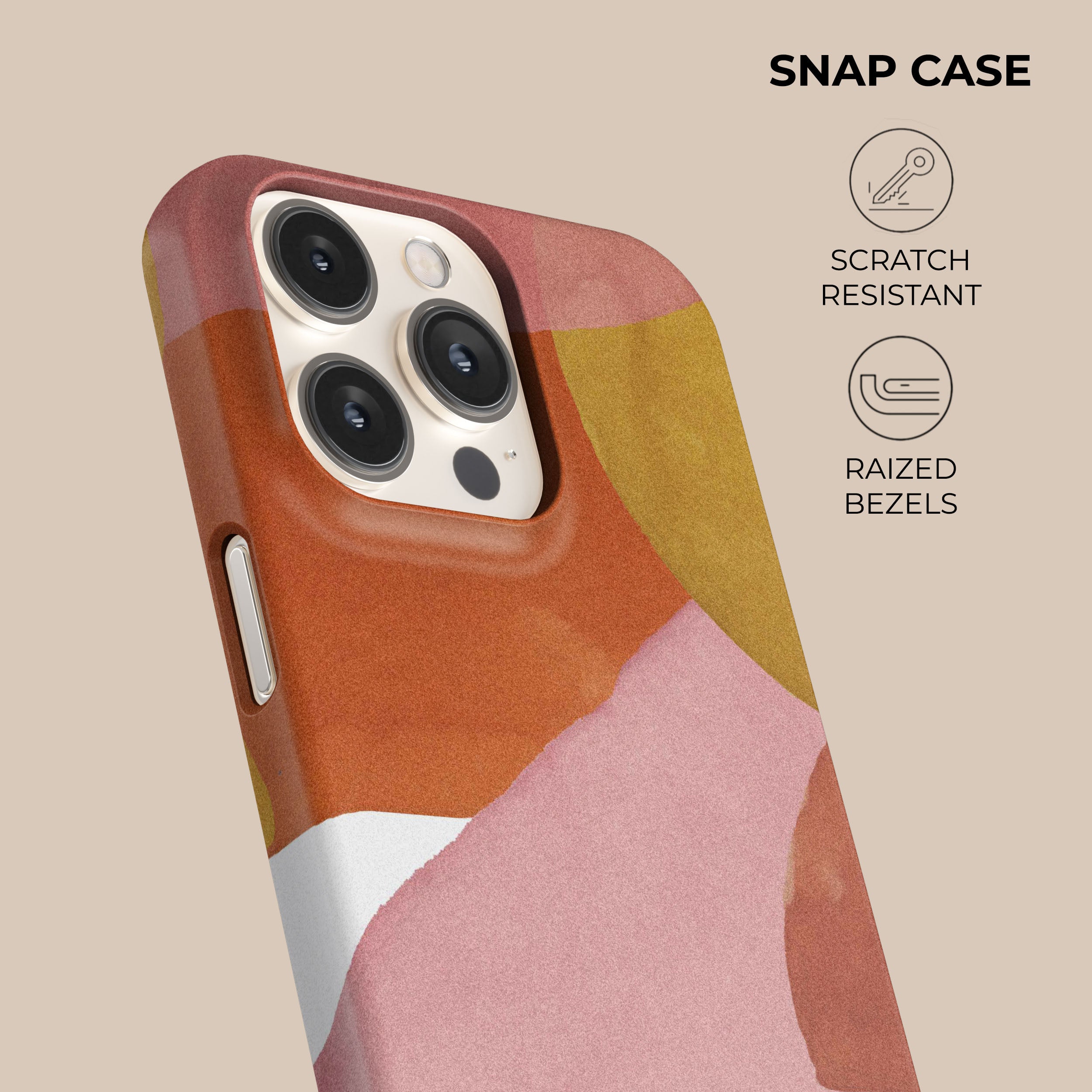 Elegant Pure Pink Watercolor Phone Case - Soft Cute Design for iPhone & Samsung - Perfect for Everyday Use, Travel & Gift Giving