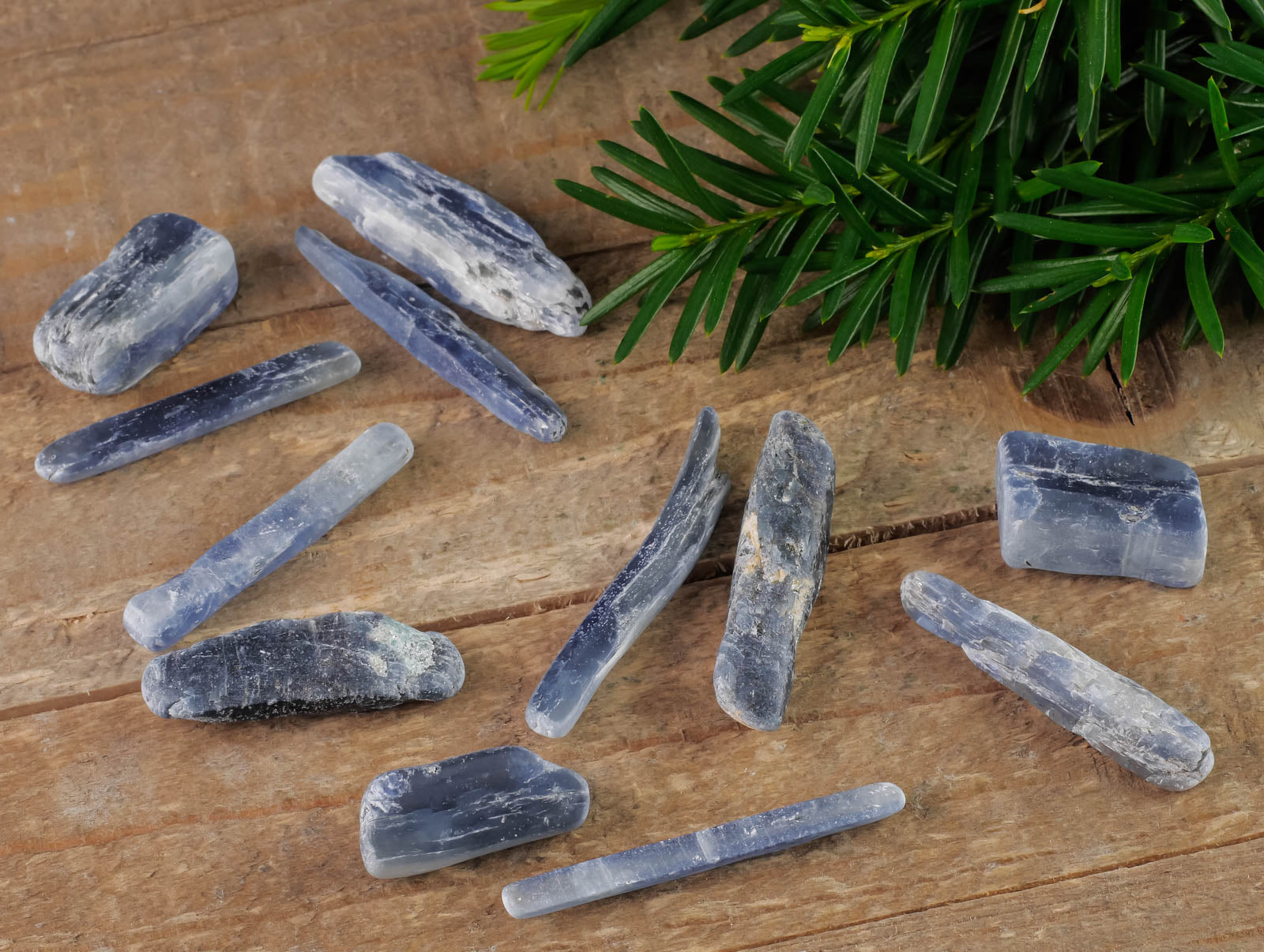 Natural Blue Kyanite Tumbled Stones - Healing Crystals for Meditation, Chakra Balancing & Self Care Gifts (E0012) | Perfect for Reiki, Yoga & Spiritual Wellness