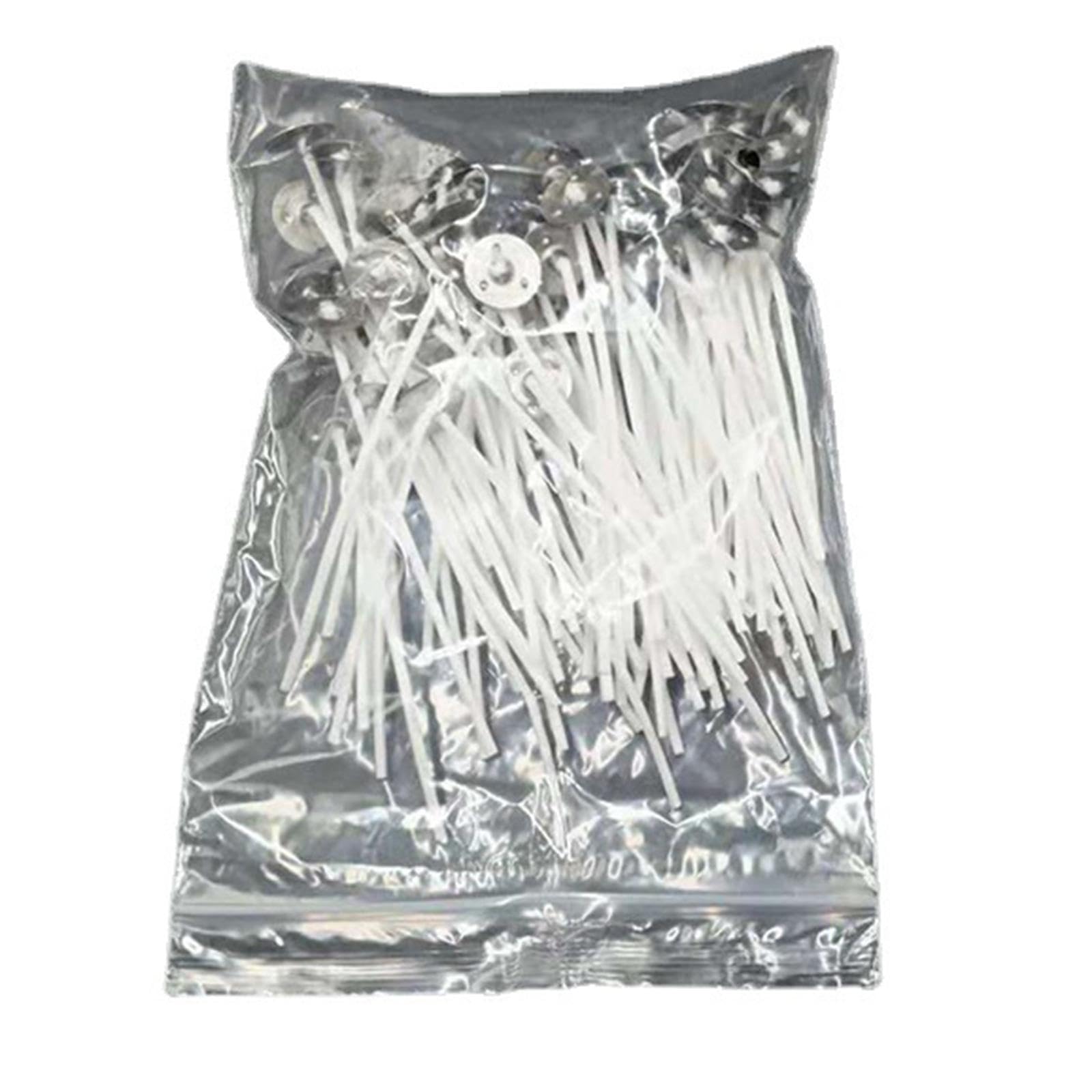 100-Pack Enakshi Pre-Waxed Candle Wicks for DIY Candle Making - Cotton Core with Metal Sustainers - Perfect for Home Crafts, Soap Making & Gift Projects - Ideal for Birthday, Wedding, Holiday Decorations