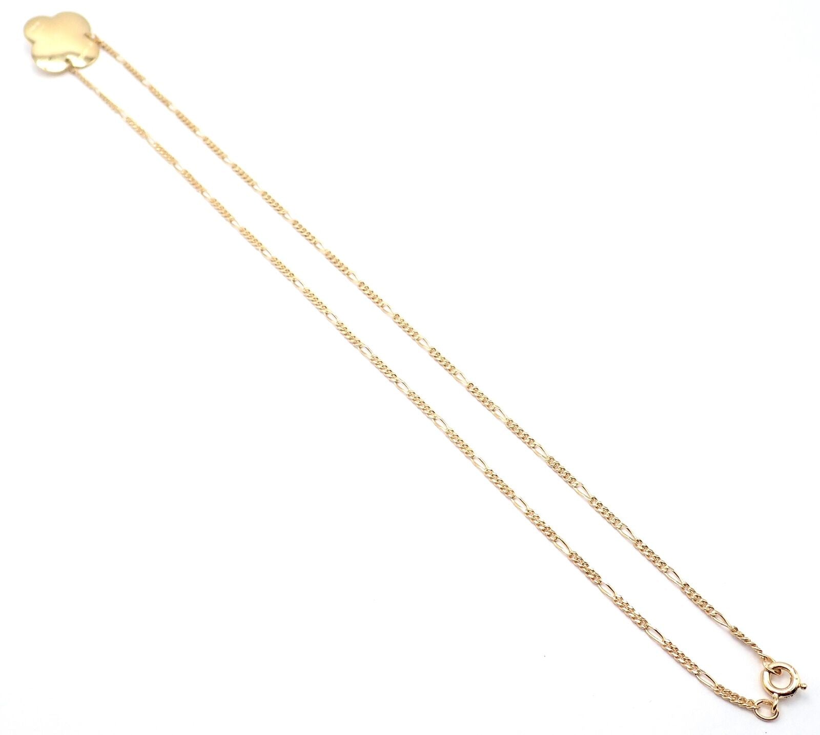 Authentic Vintage Cartier 18K Yellow Gold Diamond Heart Clover Pendant Necklace - Perfect for Anniversaries, Valentine's Day & Special Occasions
