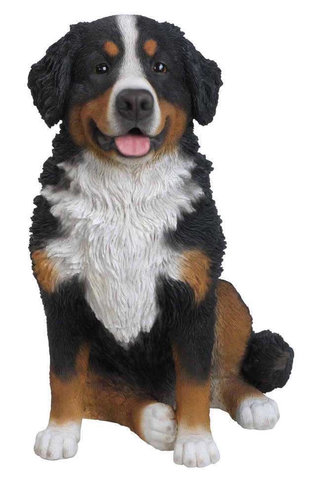 Bernese Mountain Dog Statue - Handcrafted Collectible Figurine for Home Decor, Office Desk, or Gift Giving