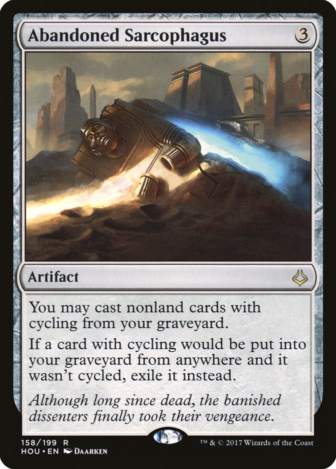 Abandoned Sarcophagus - Hour of Devastation MTG Card - Collectible Trading Card Game Accessory for Magic: The Gathering Players and Collectors
