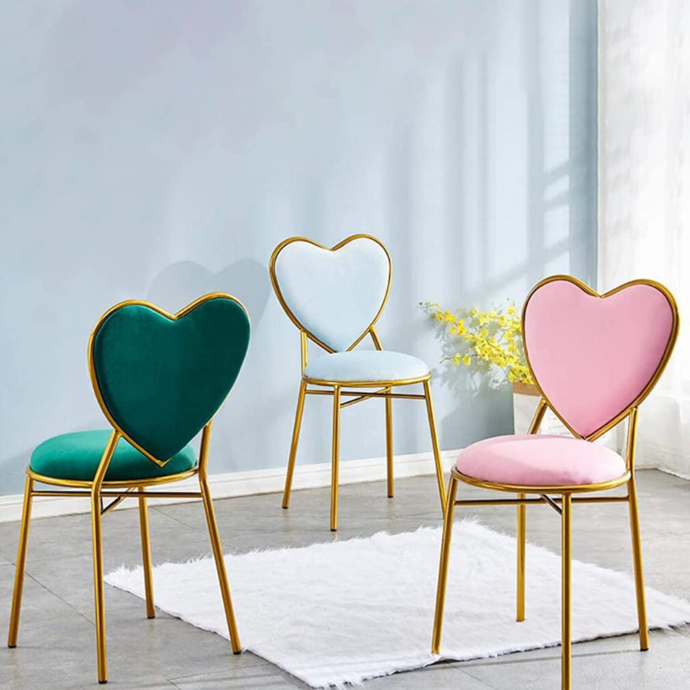 WAYUTO Velvet Accent Chair - Modern Makeup Vanity Chair with Golden Metal Legs, Upholstered Living Room Chair, Minimalist Dining Chair, Soft Reading Chair for Bedroom & Office Decor (Gold White) - Perfect for Makeup Vanity, Living Room Seating, Dining Area & Cozy Reading Nook