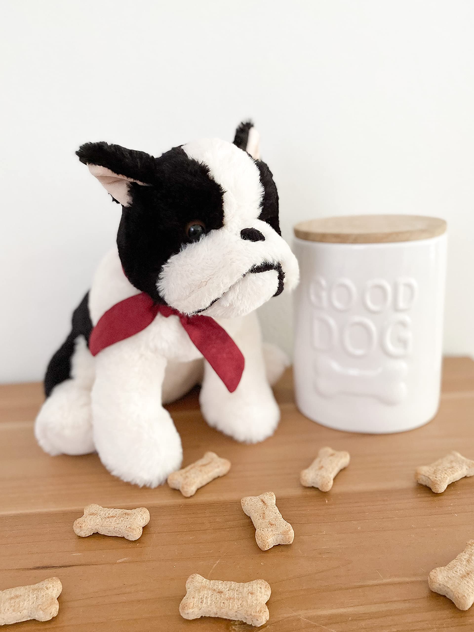 MON AMI Francois 12” French Bulldog Stuffed Animal - Handmade Soft Plush Toy for Boys, Girls & Kids of All Ages | Cuddly Companion for Bedtime, Playtime & Gifts