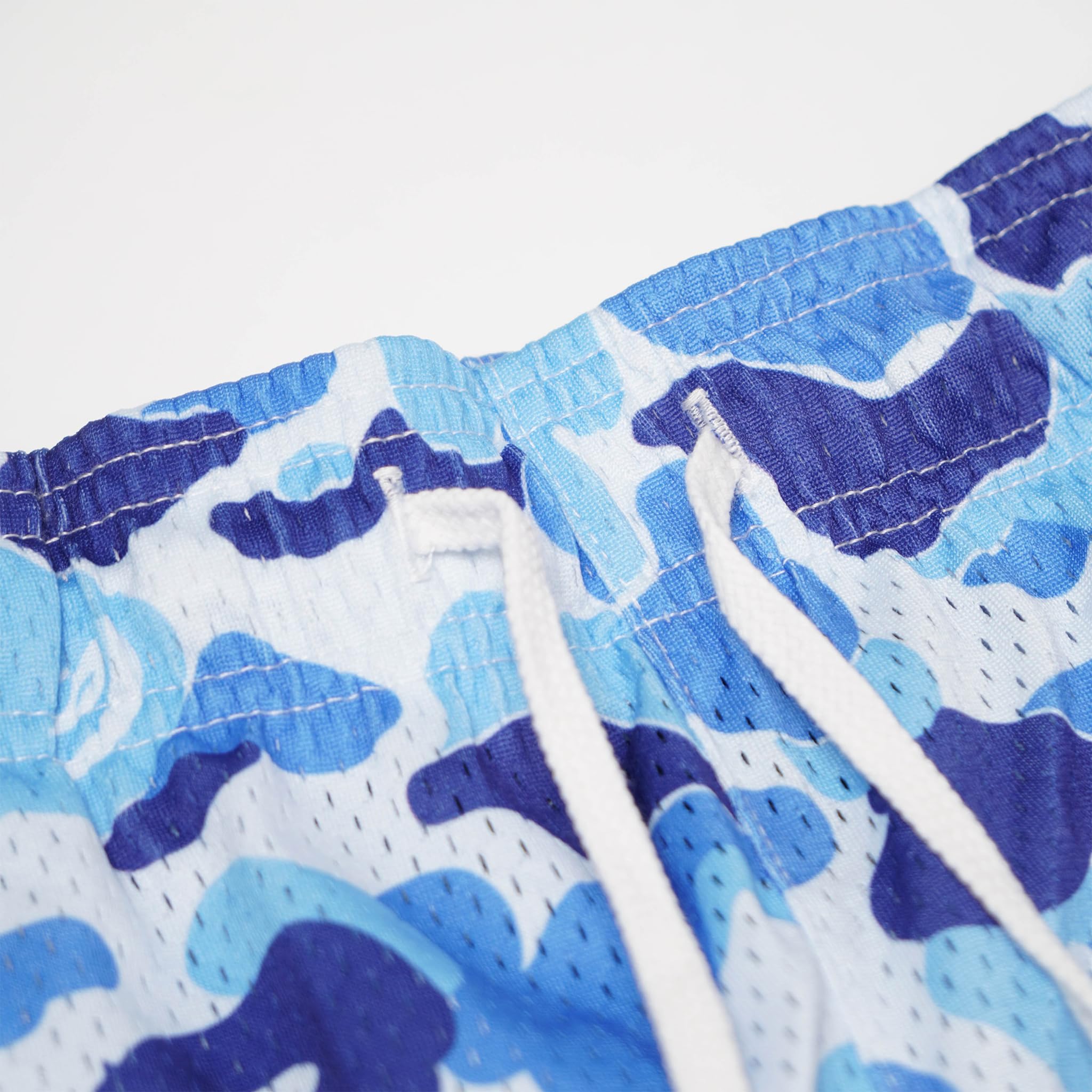 **Men's Graphic Print Mesh Basketball Shorts - Breathable Athletic Workout Gym Shorts for Running, Training & Casual Wear**