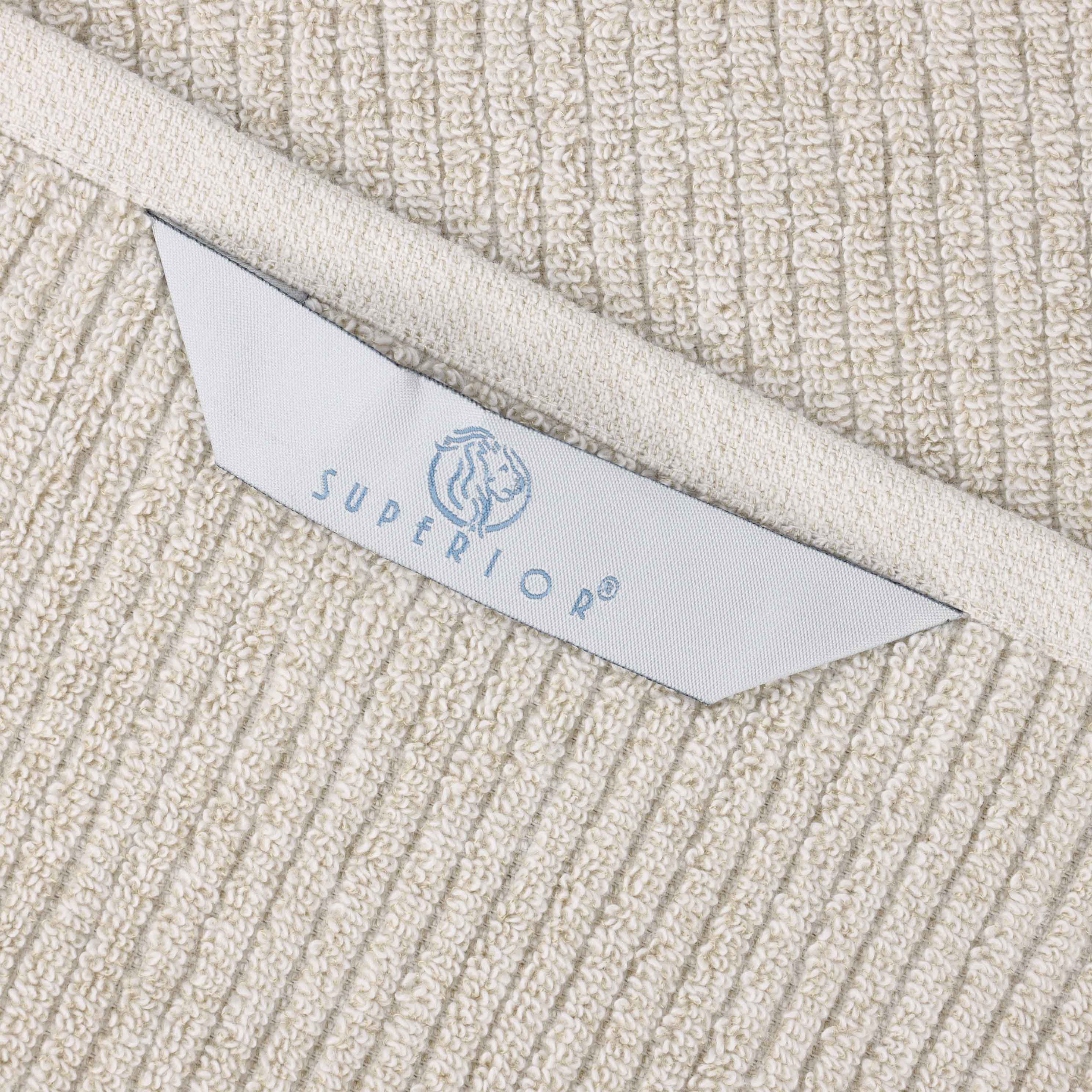 Premium Cotton Blend Ribbed Bath Towels Set of 2 - Ultra Absorbent & Quick Dry Bathroom Towels for Spa, Gym, Beach & Luxury Home Use