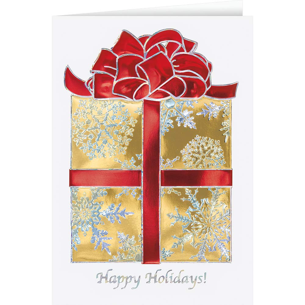 25 Personalized Christmas Cards with Foil-Lined Envelopes - Elegant Holiday Greeting Cards for Business, Family & Friends - Perfect for Corporate Gifts, Holiday Parties & Festive Mailings