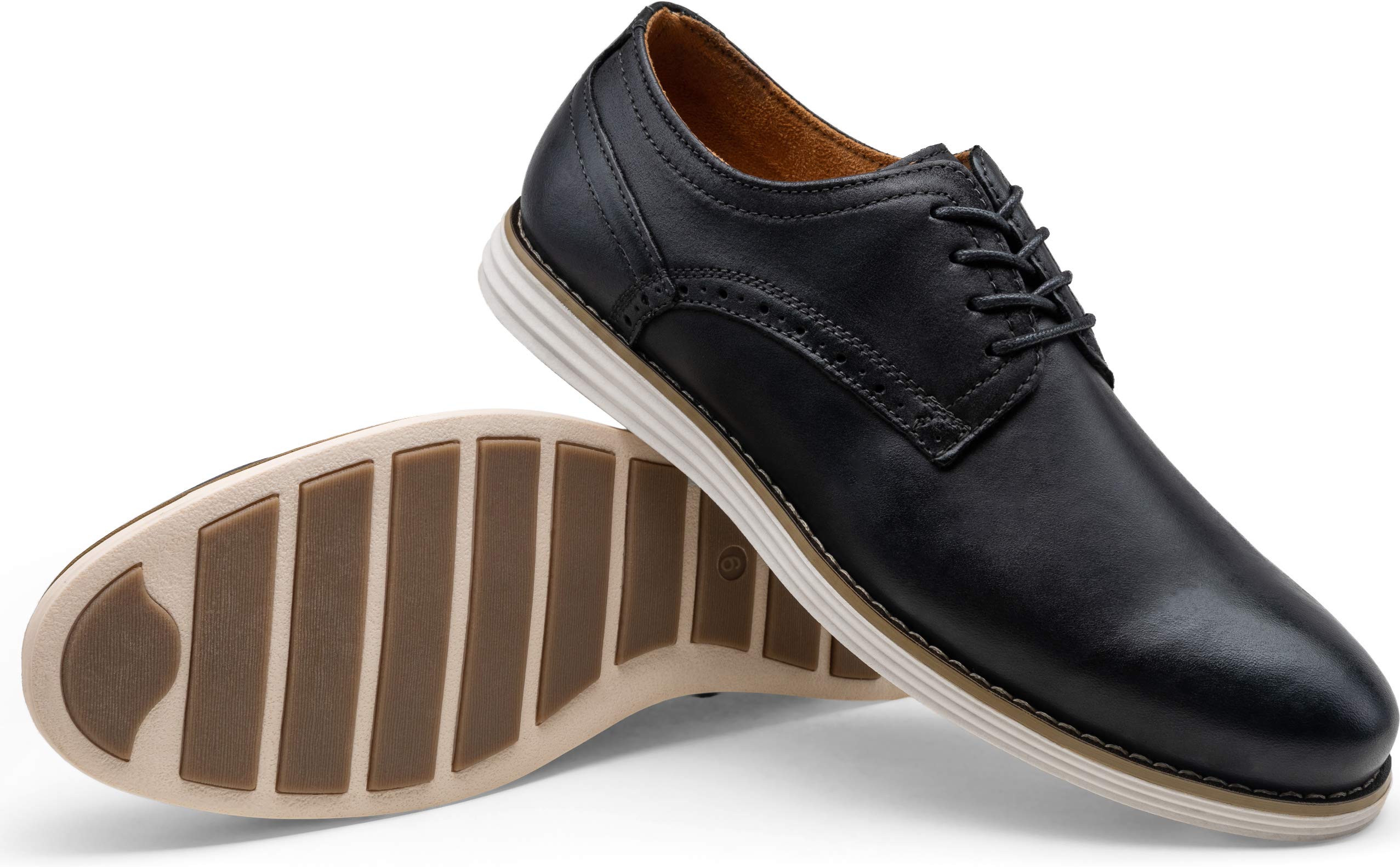 Premium Vostey Men's Leather Dress Shoes - Business Oxfords for Formal & Casual Wear | Office, Wedding & Special Occasion Footwear