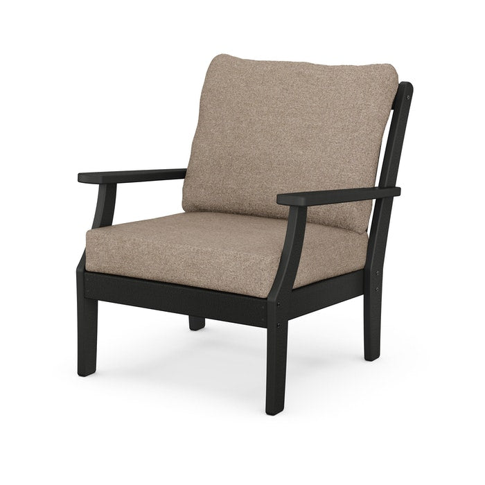 POLYWOOD Braxton Deep Seating Chair - Weather-Resistant Outdoor Patio Furniture for Garden, Poolside & Backyard Relaxation