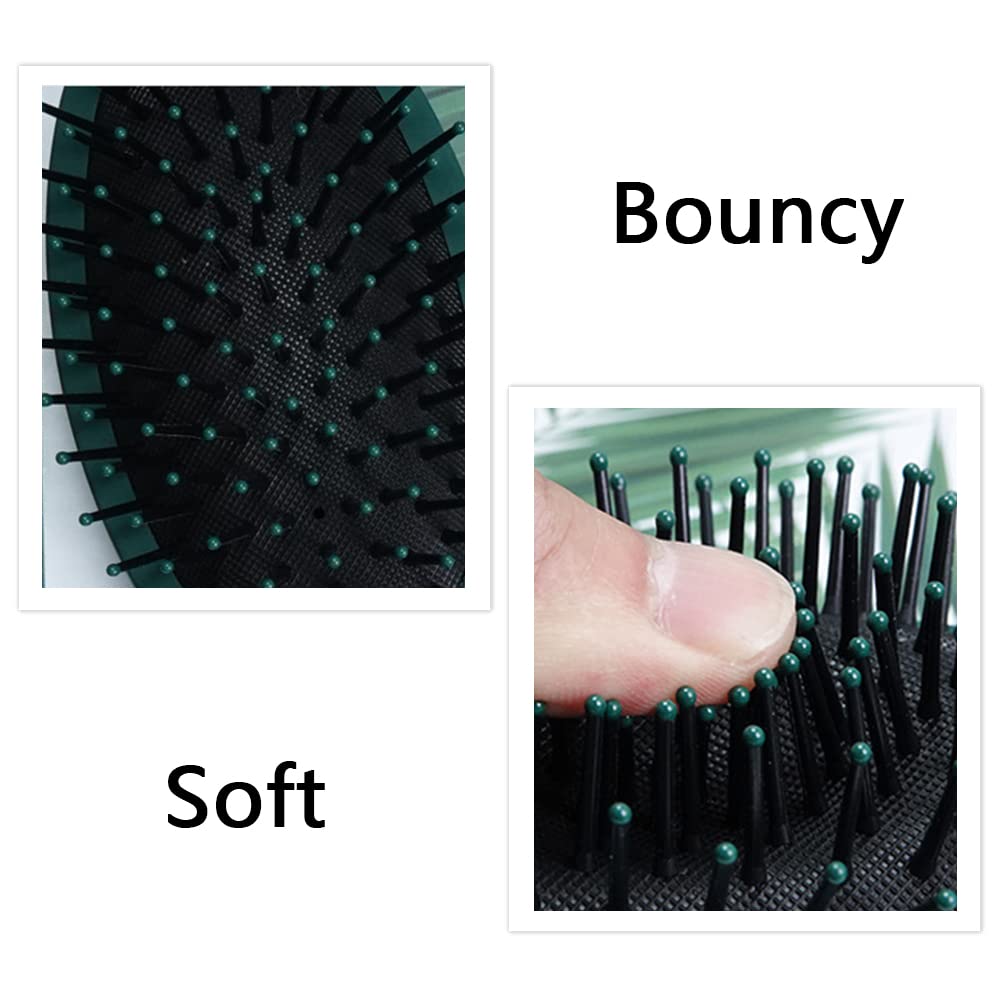 Anti Static Hair Brush Set for Women & Men - Detangling & Shine for Wet/Dry Hair at Home & Travel
