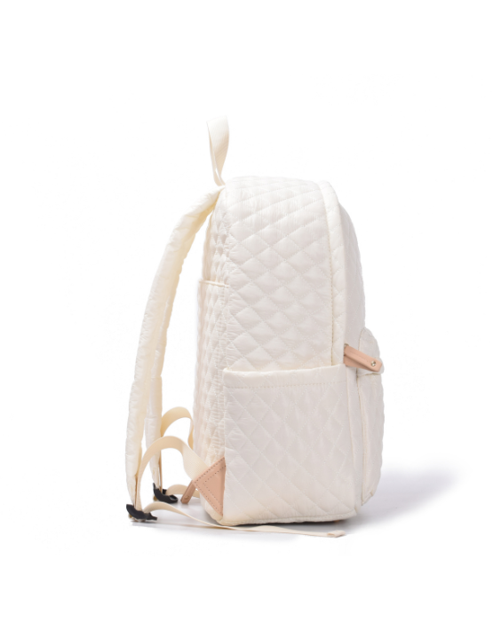 Tosca MET981 Metro Fashion Quilted 15-inch Laptop Backpack for Women & Men - Water-Resistant School, College, Travel & Work Commuter Bag - Mushroom Color