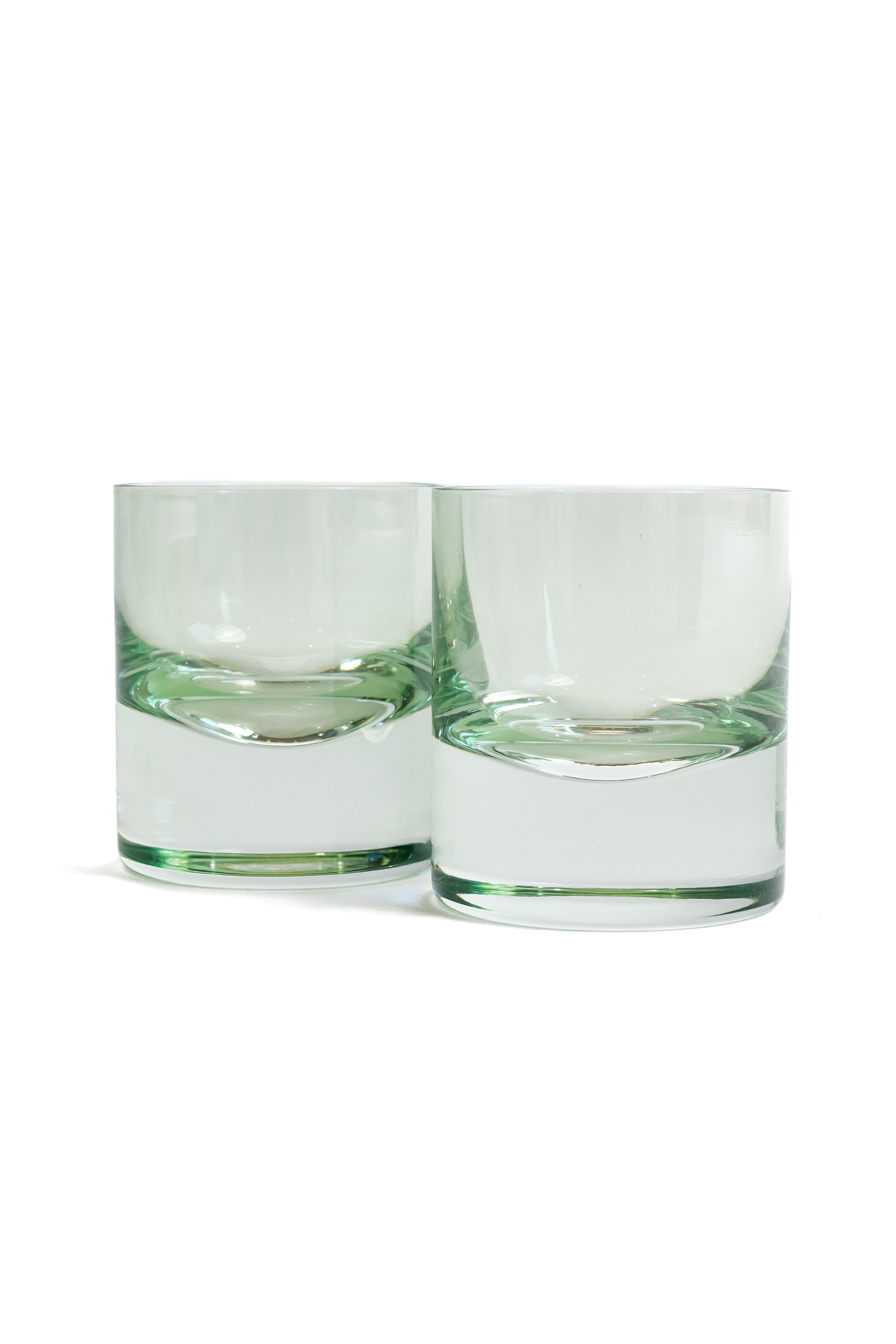 Estelle Colored Rocks Glass Set of 2 - Mint Green Drinking Glasses for Cocktails, Whiskey & Iced Beverages | Perfect for Home Bar, Parties & Gifts