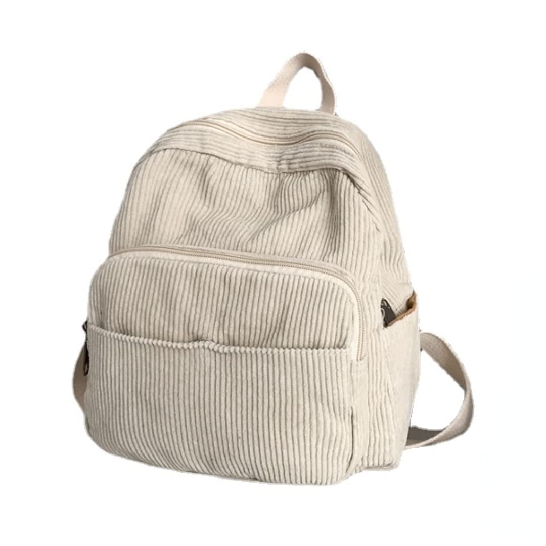 GGOOB Small Cute Mini Backpack Purse for Women - Aesthetic Corduroy Tiny Bookbag - Perfect for Travel, School & Everyday Use
