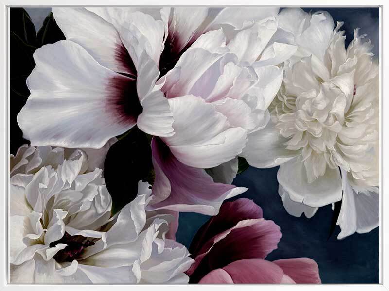 Fiore Canvas Art Print - Handmade Floral Wall Decor for Living Room, Bedroom & Office - Perfect for Home & Office Decoration