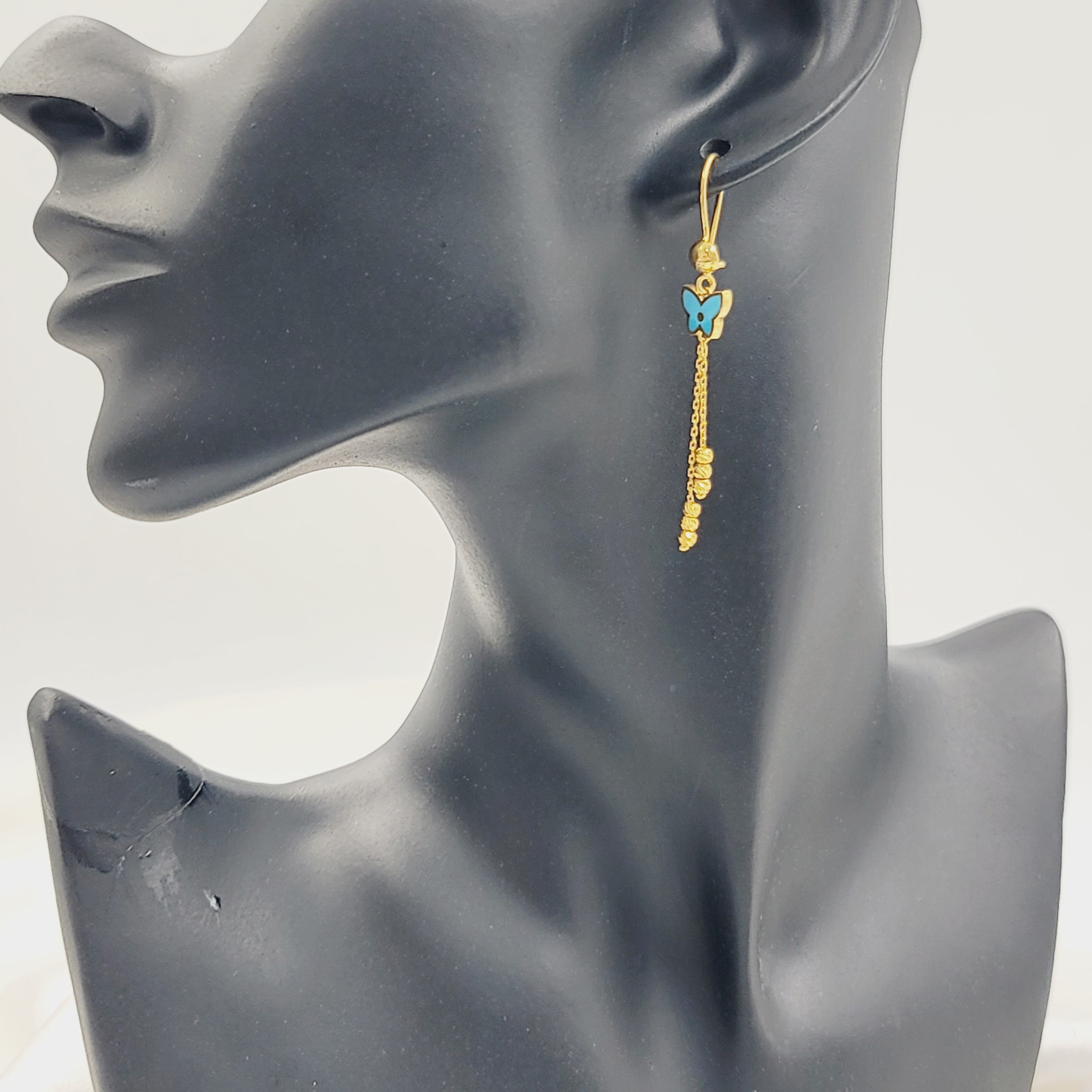 Enameled Butterfly Earrings for Women - Handmade Colorful Dangle Earrings - Perfect for Parties, Weddings & Everyday Wear