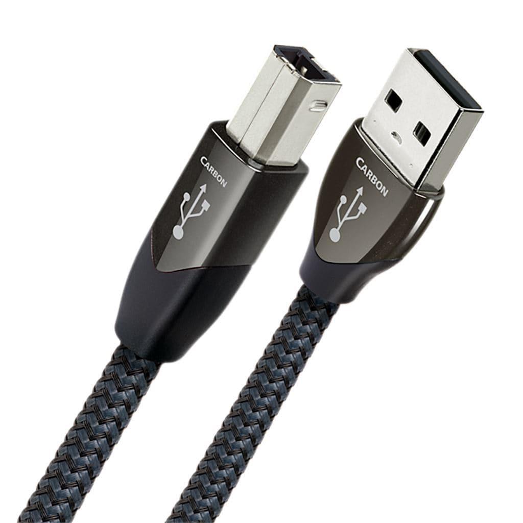 AudioQuest Carbon USB Digital Audio Cable - High-Speed USB 2.0 Interconnect for Home Theater, Studio Recording & Hi-Fi Systems