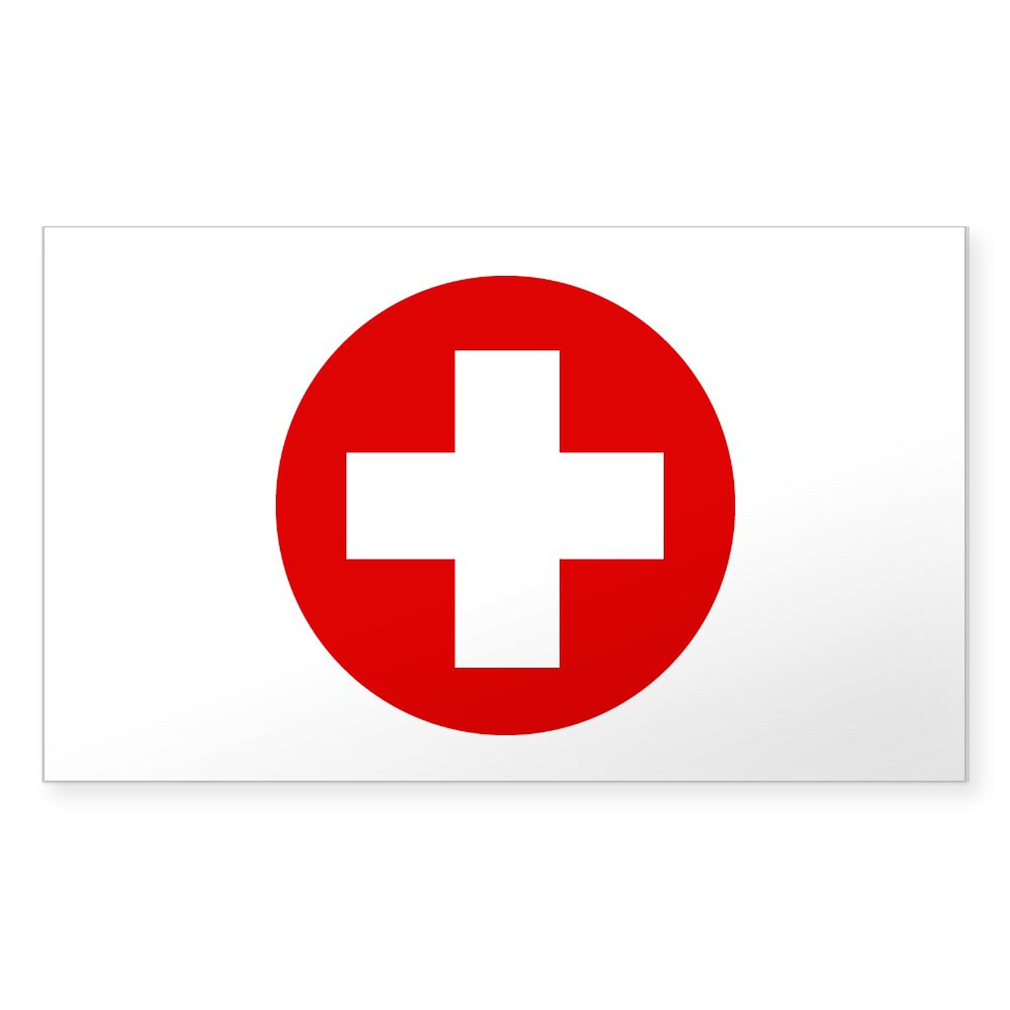 First Aid Kit Rectangle Sticker - Durable Vinyl Bumper Sticker & Car Decal for Cars, Laptops, Windows | Perfect for Medical Professionals, Emergency Kits, and Safety Awareness