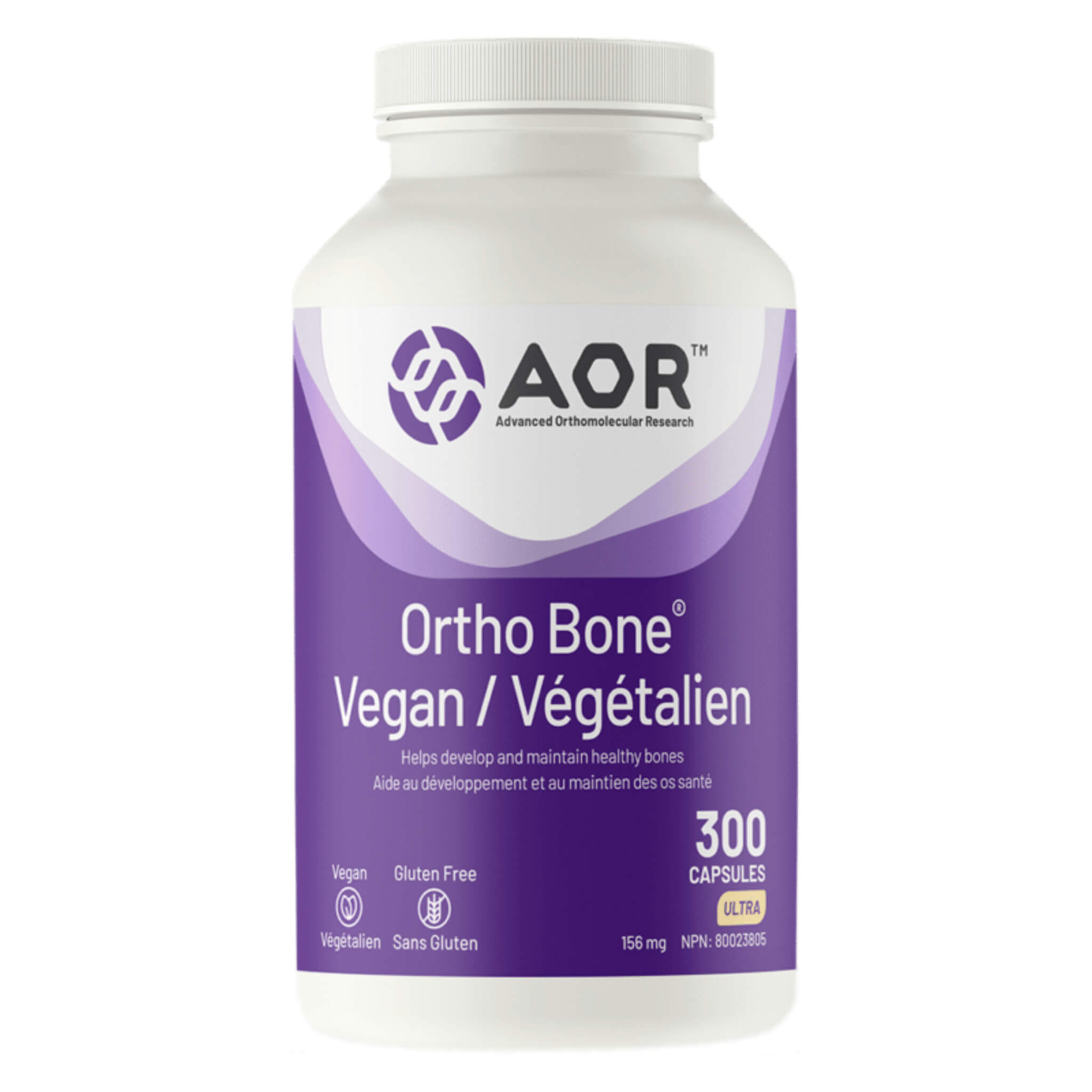 Ortho Bone Vegan Supplement for Joint & Bone Health - Plant-Based Calcium & Vitamin D3 for Strong Bones - Supports Mobility & Flexibility for Active Lifestyles, Fitness & Aging Adults