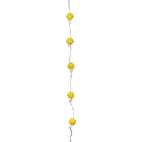 Premium Yellow Swing Set Ball Rope with SSS Logo Sticker - Durable Outdoor Play Equipment for Backyard, Park & Playground Fun