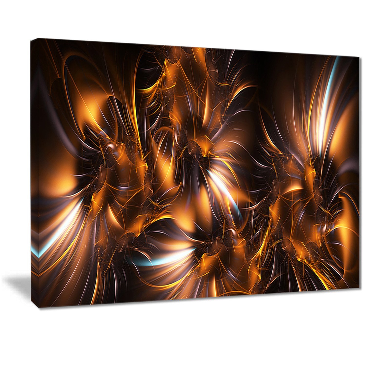 Designart Silver and Gold Stars Metal Wall Art - 4 Panels Modern Home Decor (48x28 Inches) - Perfect for Living Room, Bedroom, or Office Wall Decor