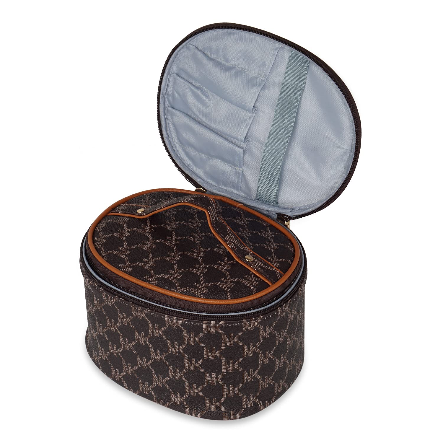 Ayaha 2-Piece Makeup Organizer Set - Cosmetic & Jewelry Box for Girls, Travel & Home Use