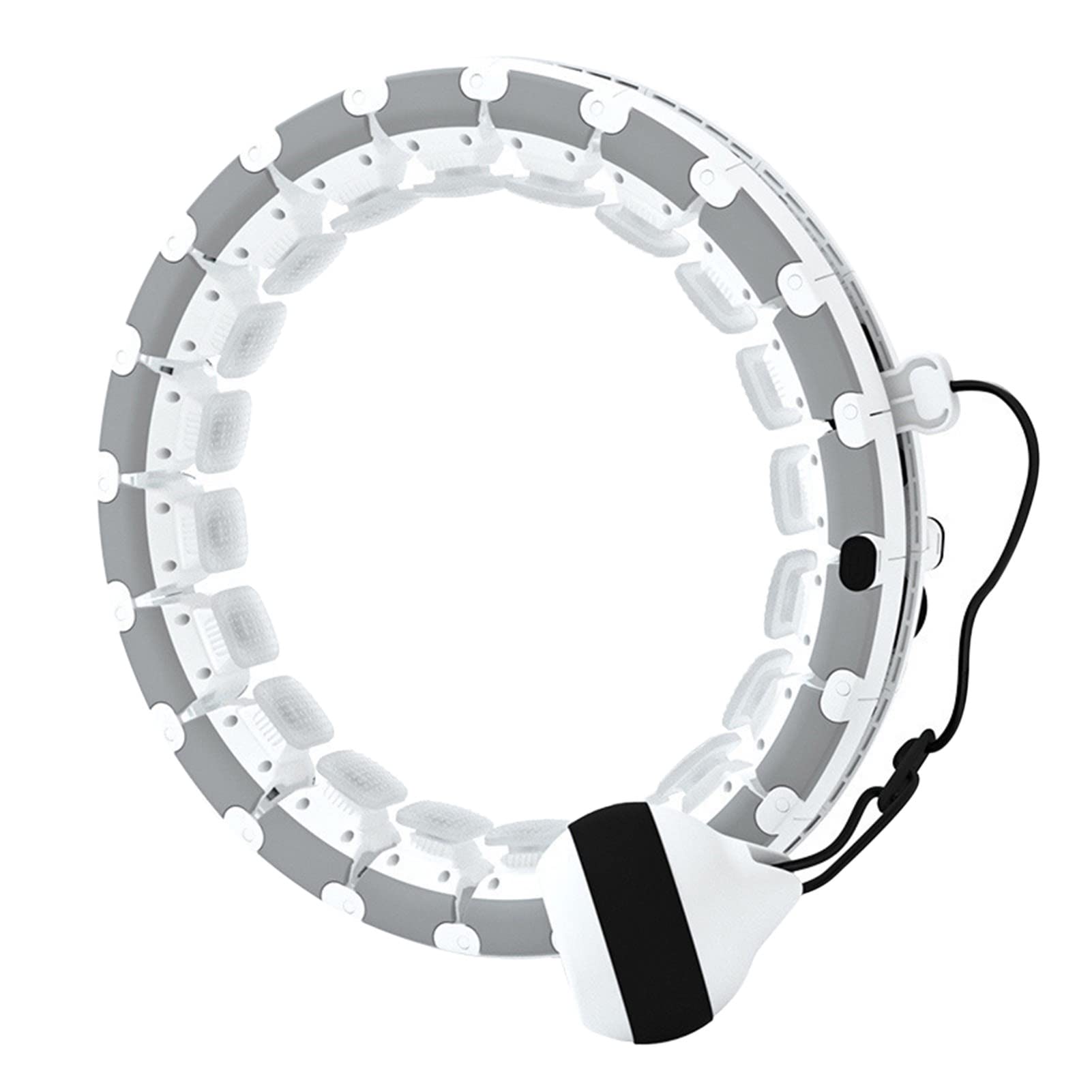 Ayyufe Smart Weighted Hula Hoop with Auto-Spinning Ball & Detachable Knots - Abdominal Workout Hoop for Women & Men - Home Fitness Equipment for Weight Loss, Core Training & Daily Exercise