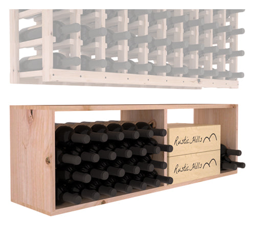 InstaCellar 10 Column Bin Extender - Expandable Wine Rack Organizer for Cellar, Kitchen, or Pantry Storage - Perfect for Wine Bottles, Cans, and Groceries