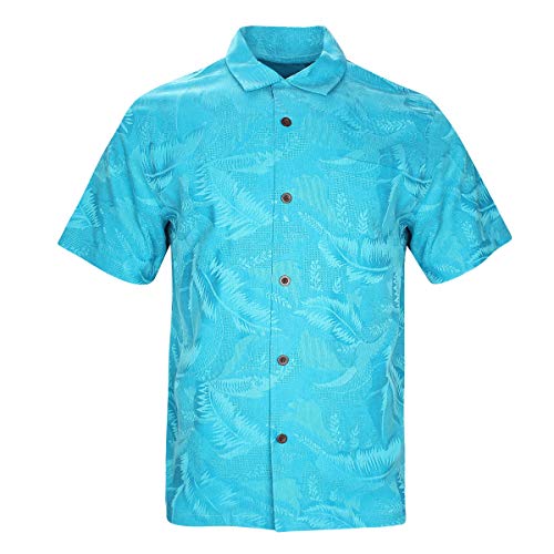 Tropical Blue Leaf Pattern