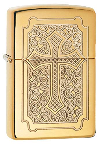 High Polish Brass Eccentric Cross