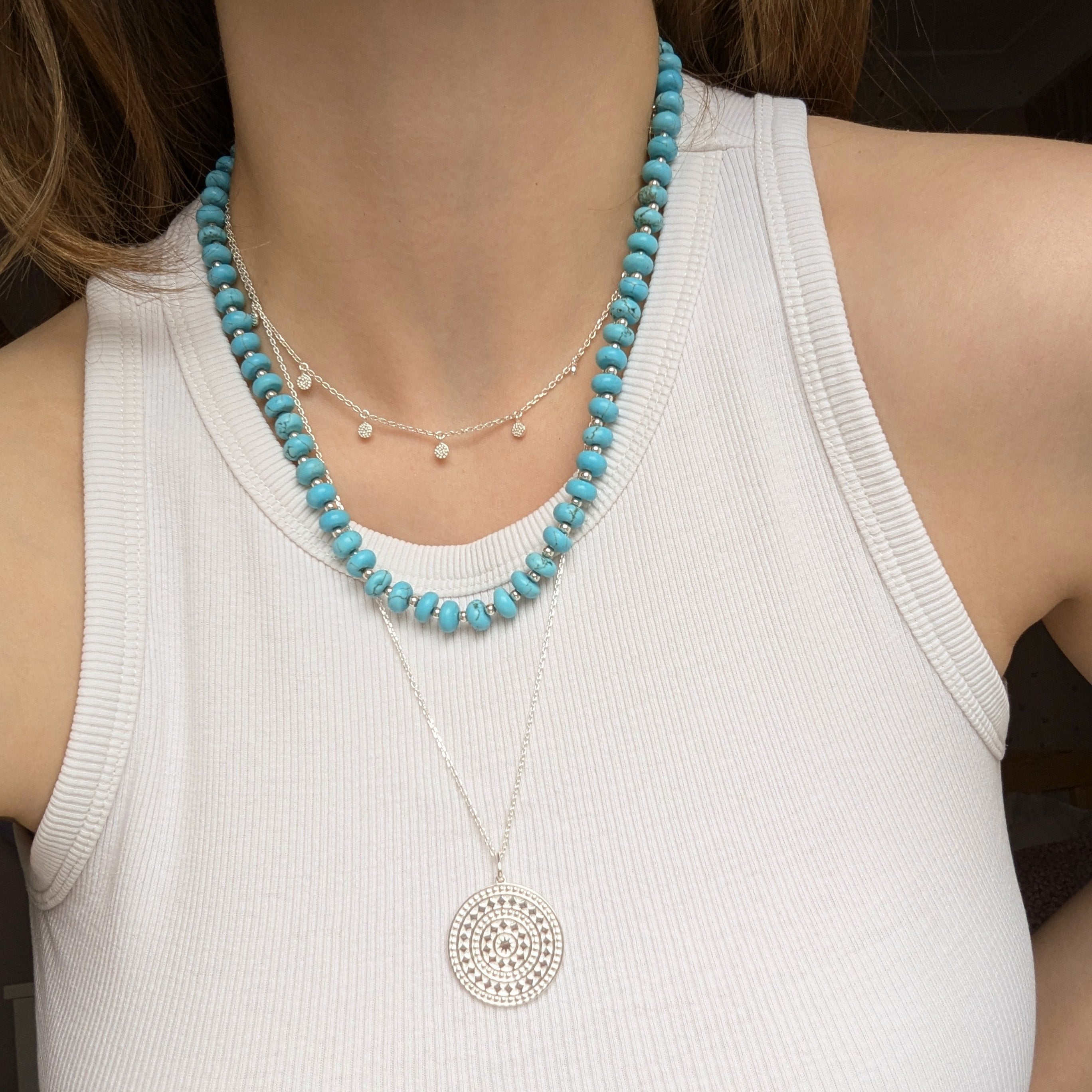 Aztec Coin Pendant Necklace - Large Iconic Tribal Jewelry for Men & Women | Perfect for Boho Fashion, Costume Parties & Gift Giving