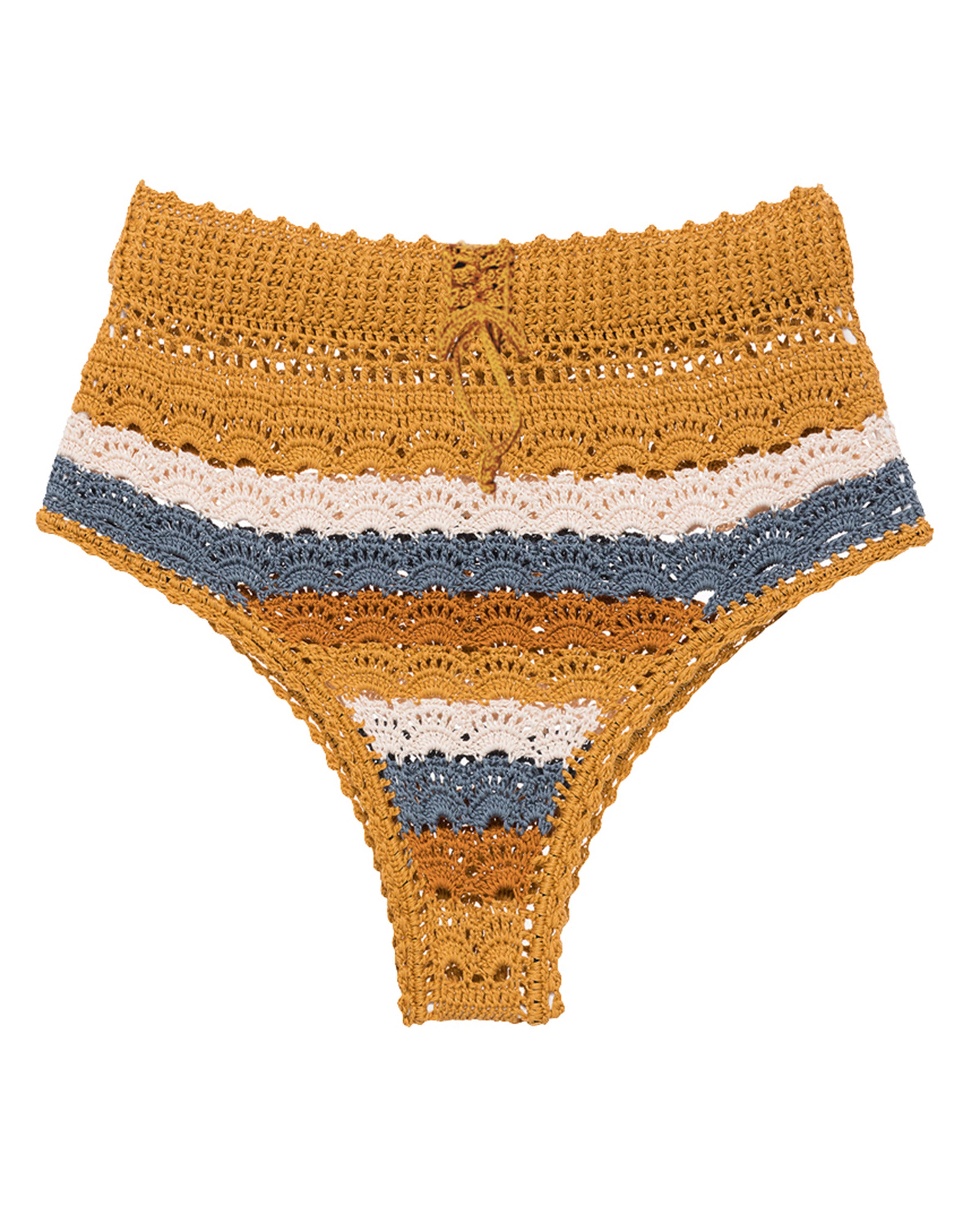 Crochet Bikini Bottom for Women - Handmade Cotton Swimwear - High Waisted Beach Bikini Panties - Perfect for Summer Vacation, Pool Party & Tropical Getaway