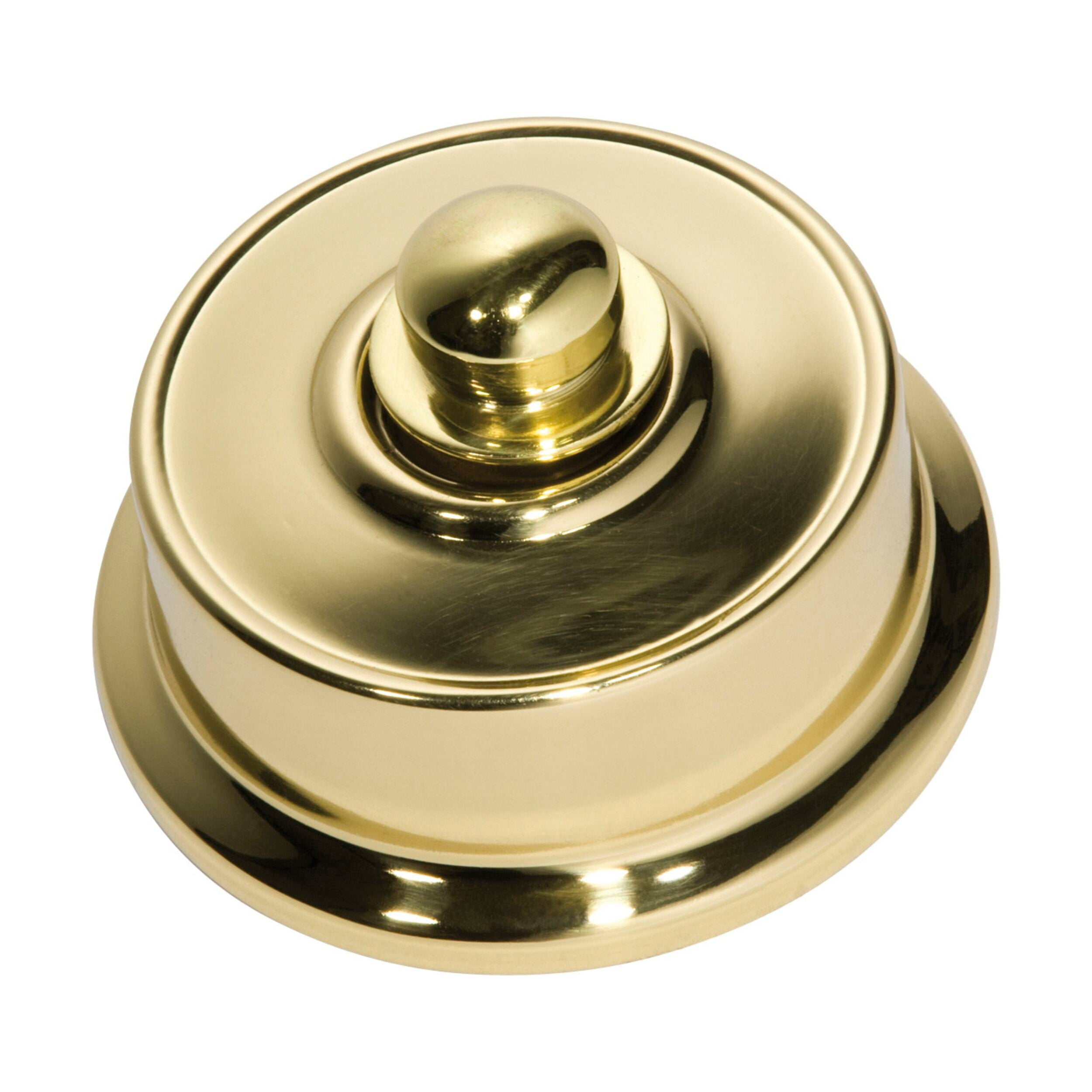 5472/250 Dimmer LED 250T Federation Polished Brass D62xP38mm - Perfect for Home Lighting Control & Smart Dimming Solutions