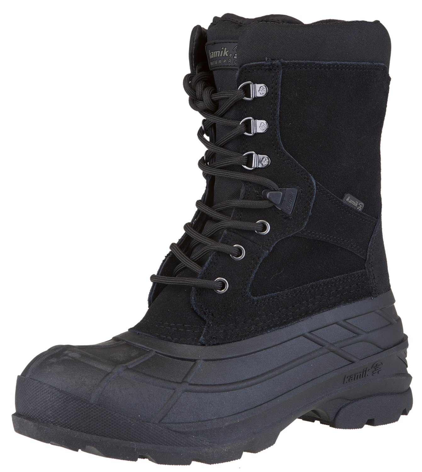 Kamik Men's Nationplus Waterproof Winter Boots - Insulated Snow Boots for Hiking, Work & Outdoor Activities - Durable Cold Weather Boots for Men