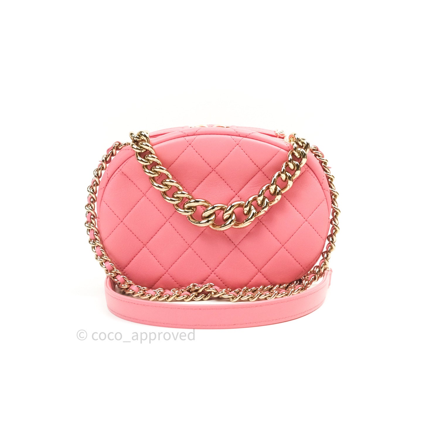 Chanel Quilted Camera Bag in Pink Lambskin with Gold Hardware - Luxury Crossbody Purse for Women, Perfect for Date Night & Special Occasions