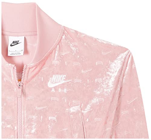 Nike Kids Girls NSW Air Jacket - Lightweight Windbreaker Jacket for Little & Big Kids (14-16) in Pink Glaze/White - Perfect for School, Sports & Outdoor Activities
