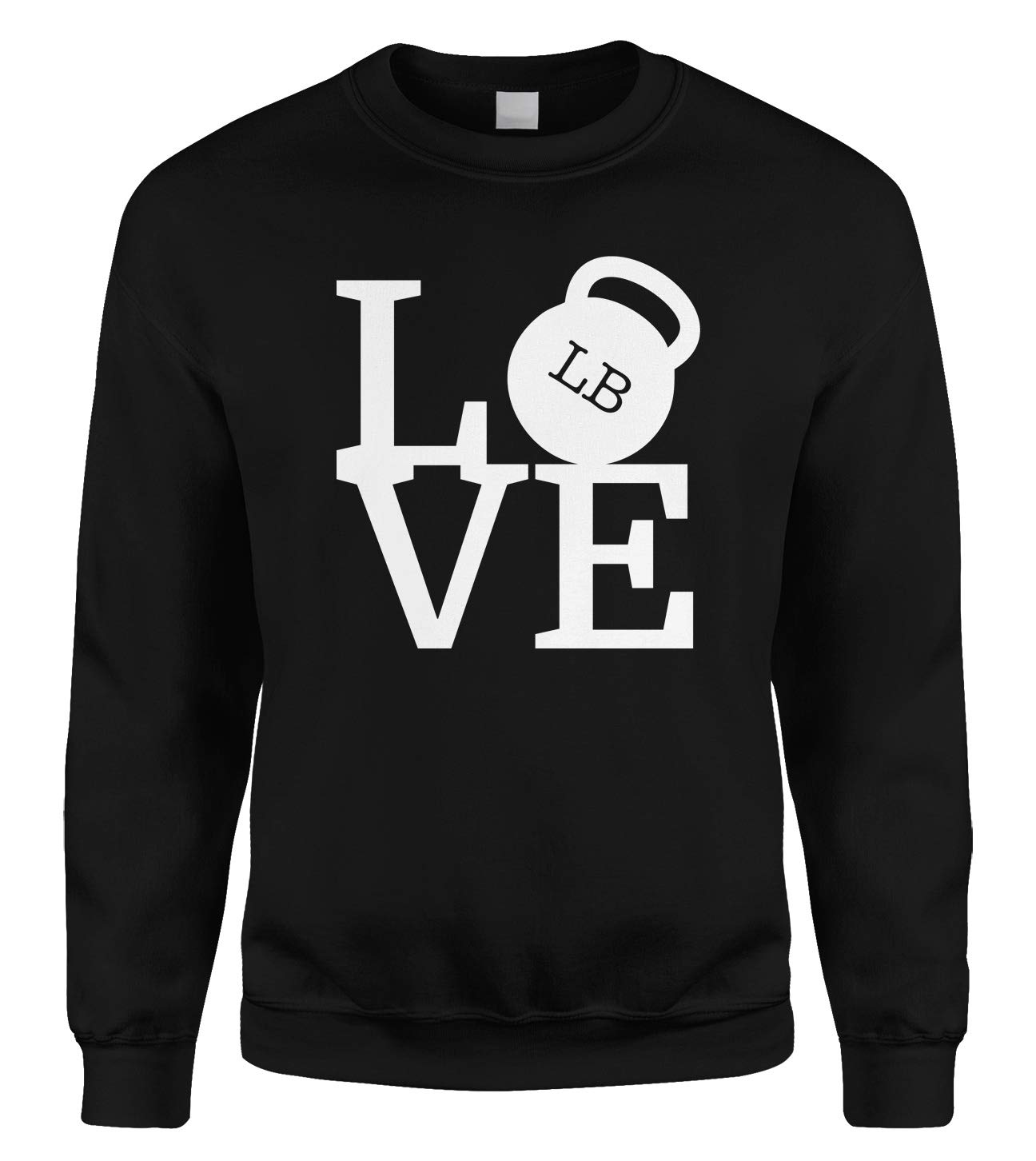Cybertela NYC Love Weights Gym Sweatshirt - Comfortable Workout Crewneck for Men & Women - Perfect for Gym, Running, Yoga & Casual Wear