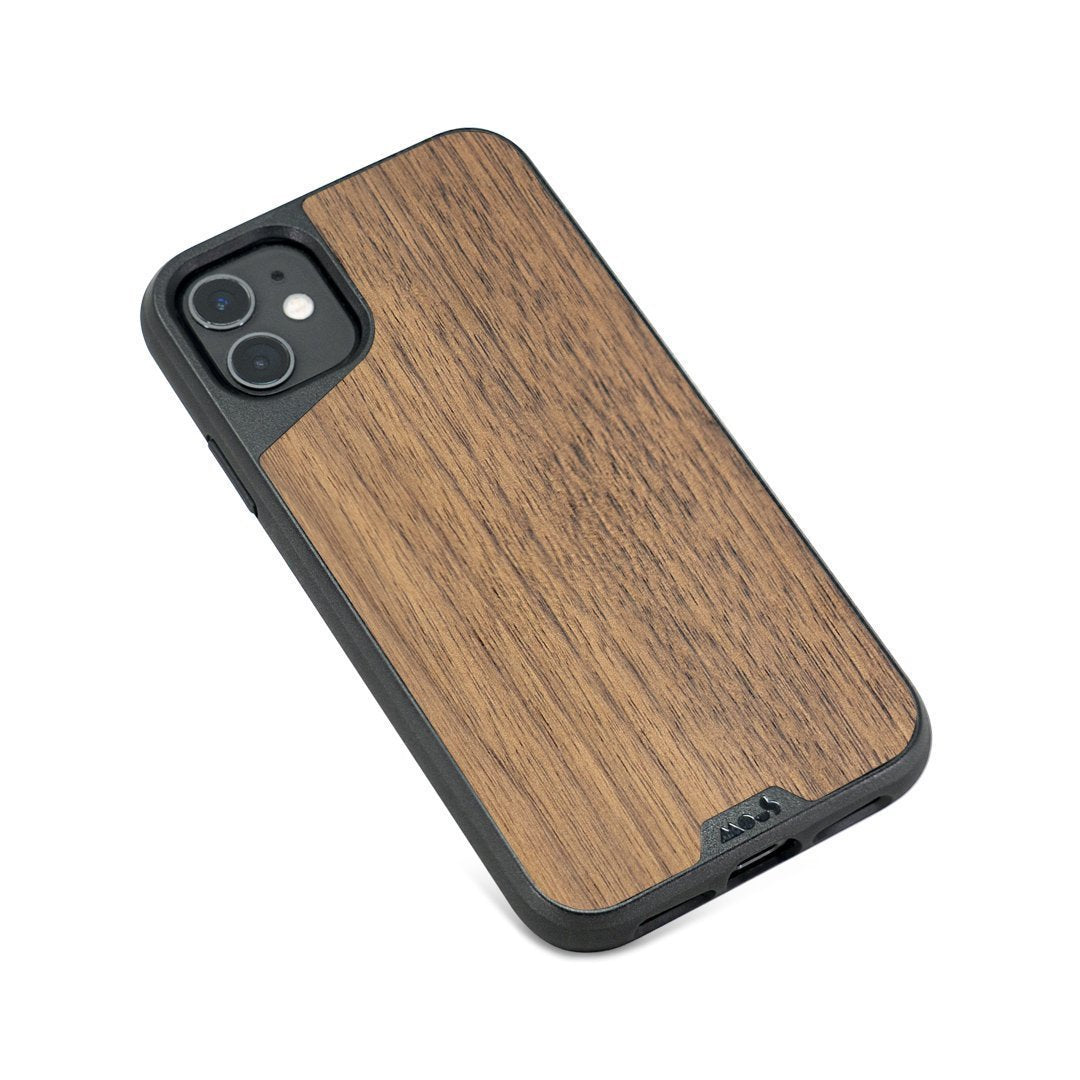 Premium Walnut Wood Phone Case for iPhone 15/14/13/12 Pro Max - Slim Protective Eco-Friendly Cover with Shock Absorption | Perfect for Outdoor Adventures, Business Meetings & Daily Use
