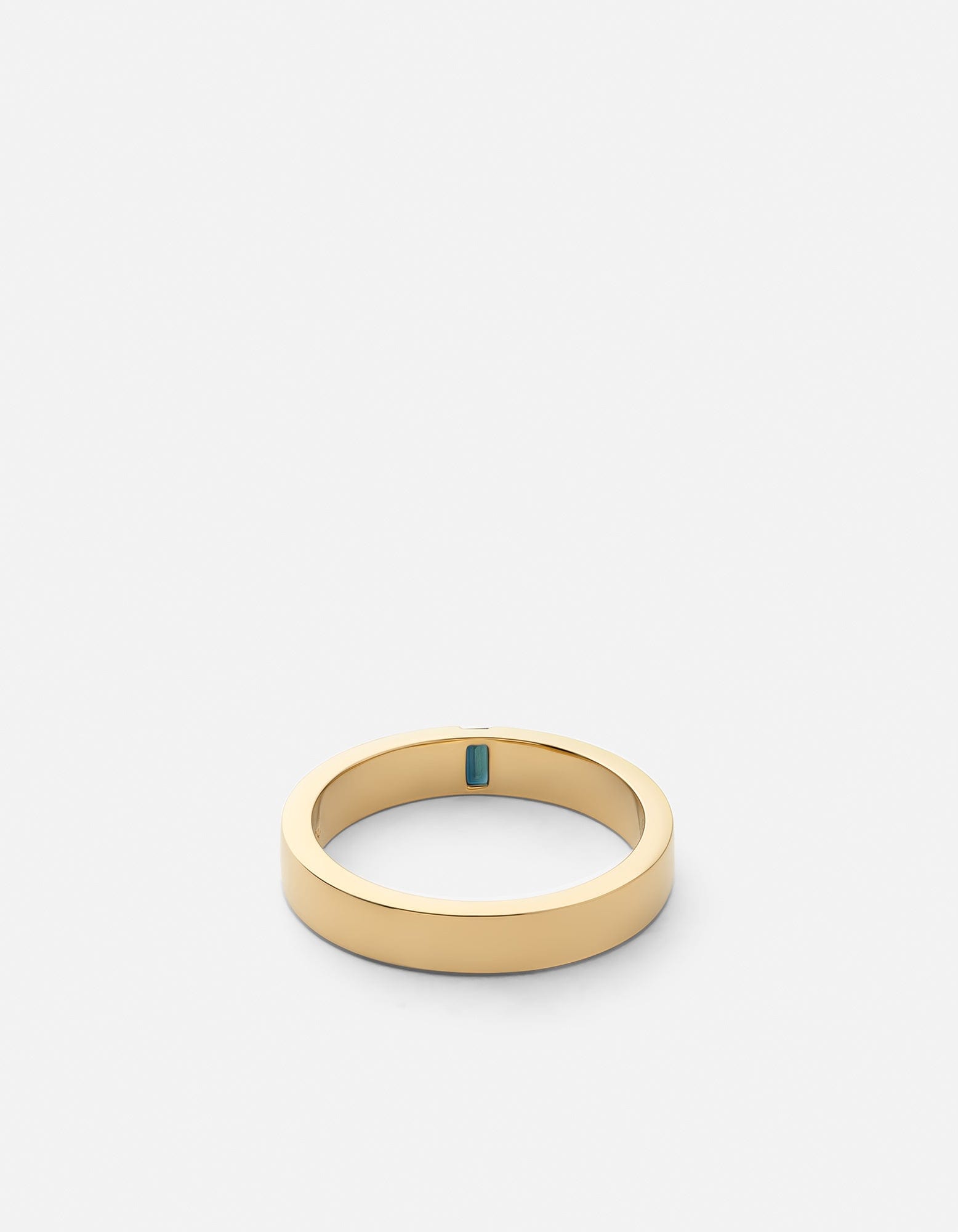 4mm Baguette Sapphire Ring in 14k Gold – Elegant Stackable Band for Women, Perfect for Weddings, Anniversaries & Everyday Wear