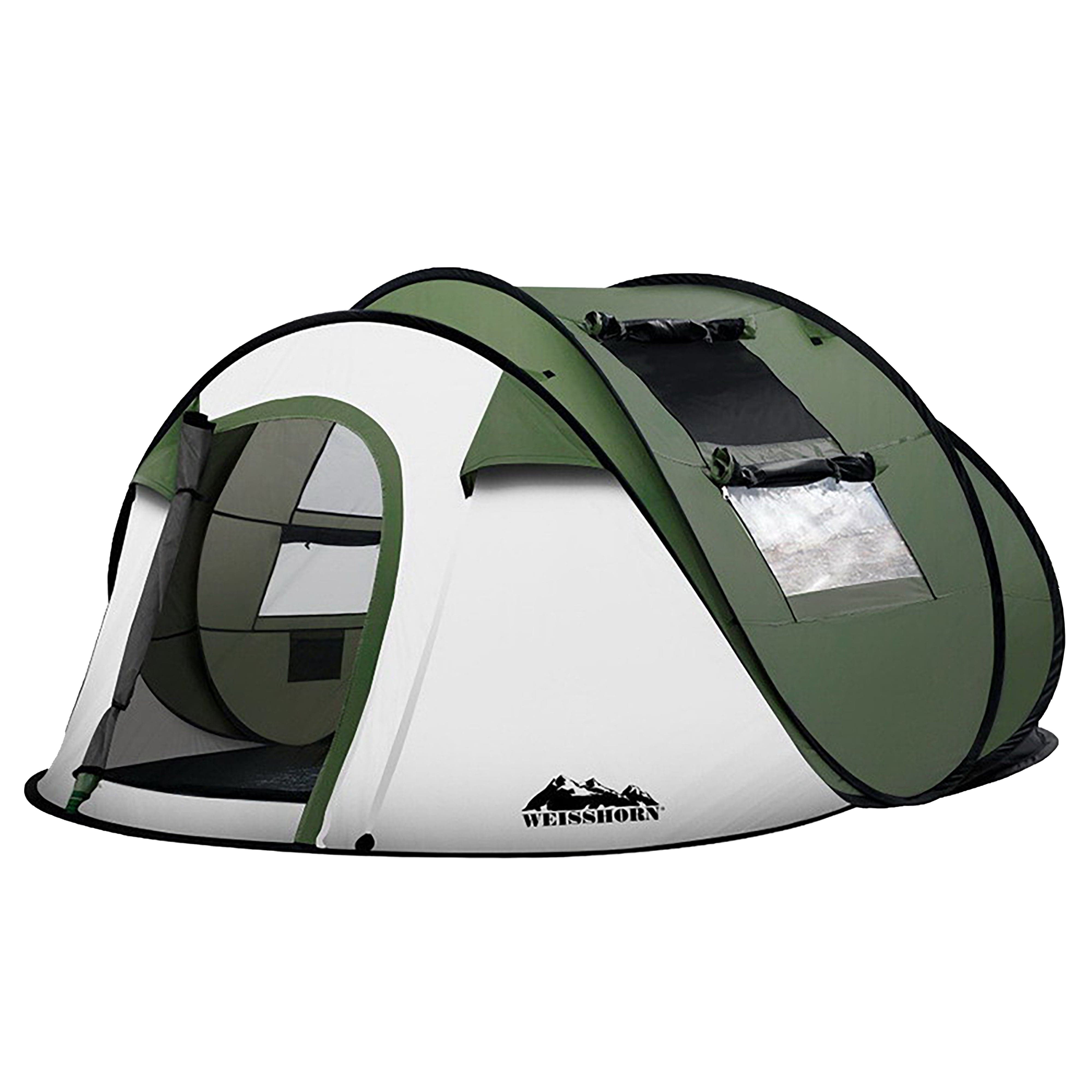 Weisshorn Instant Up Camping Tent for 4-5 Person - Easy Pop Up Family Tent for Hiking, Beach & Outdoor Adventures - Lightweight Dome Shelter for Camping, Picnics & Backpacking