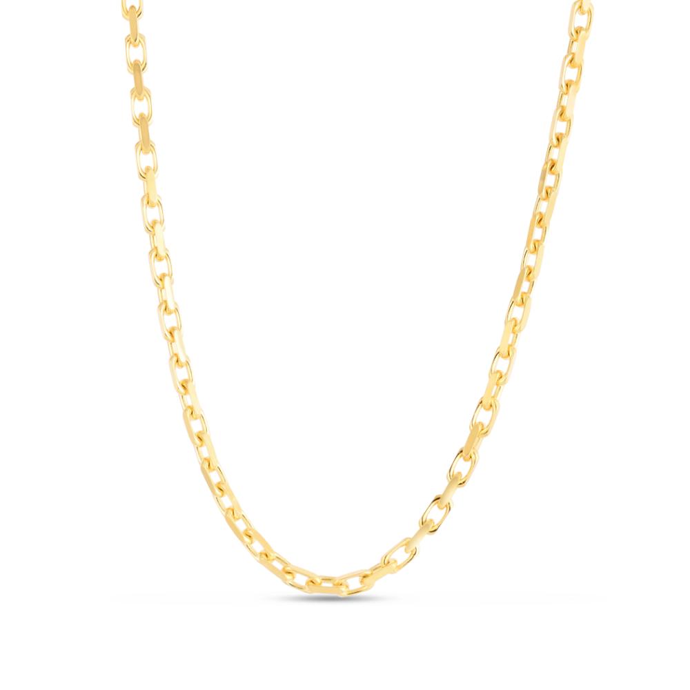 14K Gold 2.5mm French Cable Chain Necklace - Dainty & Elegant Jewelry for Women, Perfect for Layering, Gift Giving & Everyday Wear