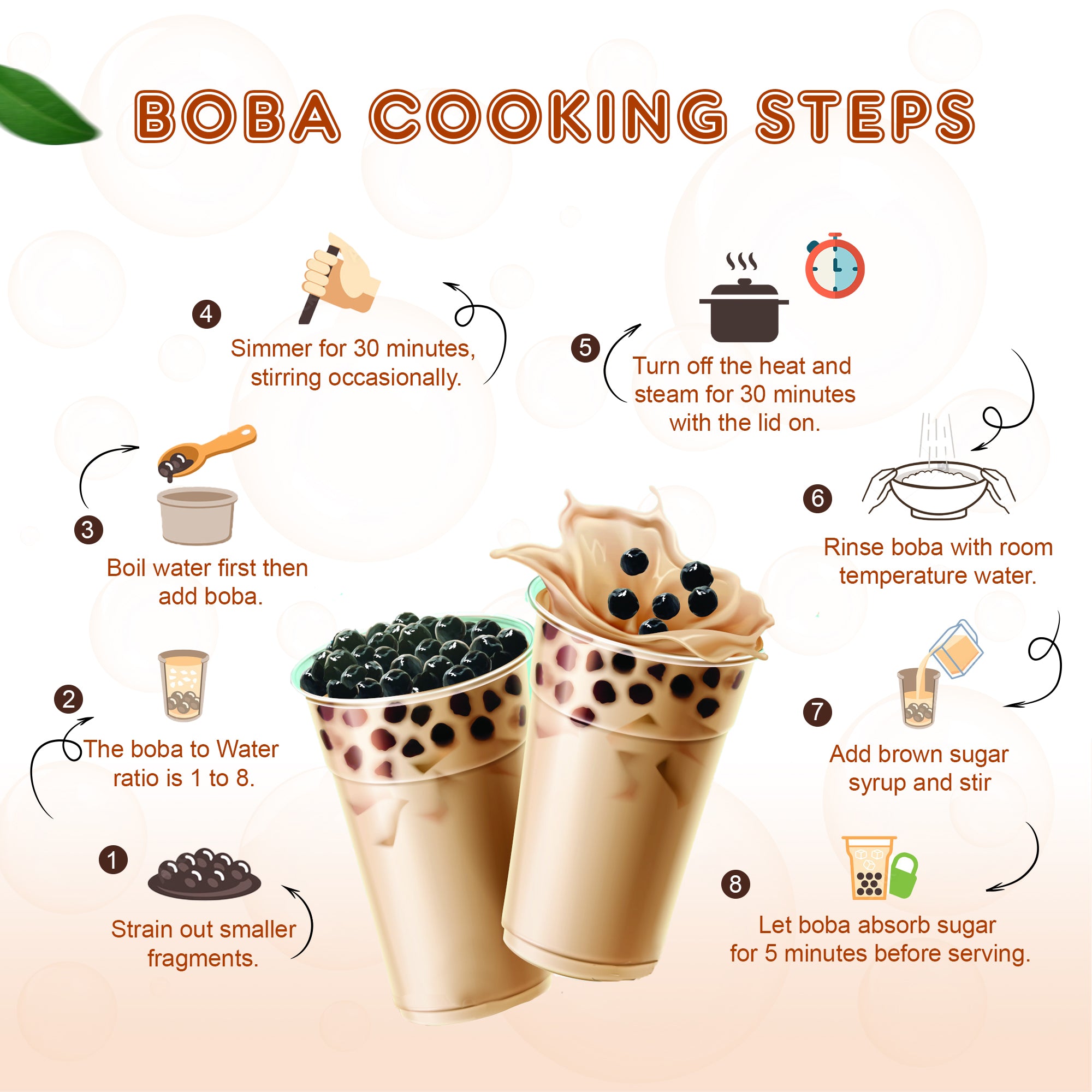Premium US Boba Tapioca Pearls (1 lb / 4 oz) - Perfect for Bubble Tea, Milk Tea, and Dessert Toppings